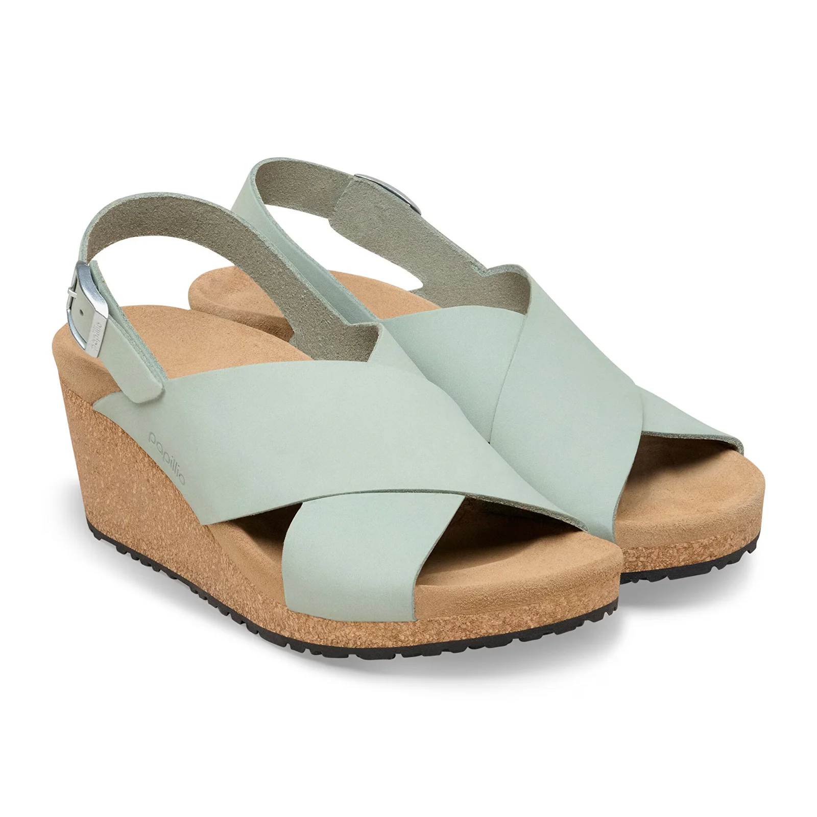 Birkenstock Samira Narrow Wedge Sandal (Women) - Pure Sage Nubuck - Image 4