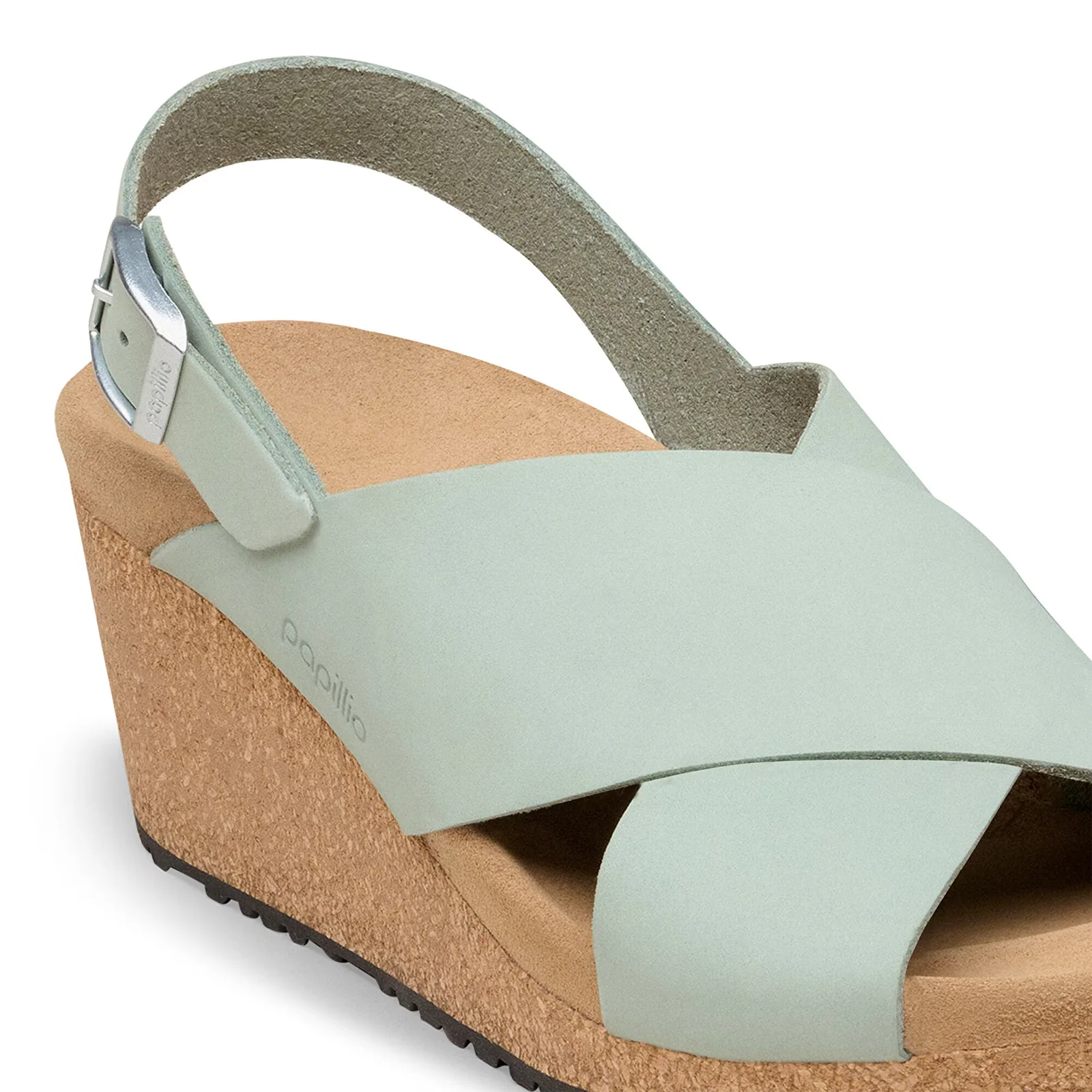 Birkenstock Samira Narrow Wedge Sandal (Women) - Pure Sage Nubuck - Image 5