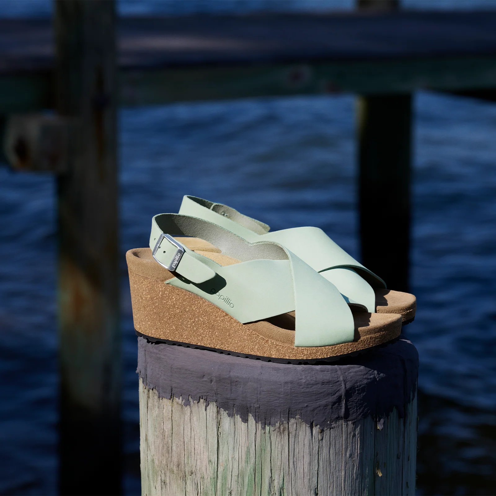 Birkenstock Samira Narrow Wedge Sandal (Women) - Pure Sage Nubuck - Image 8