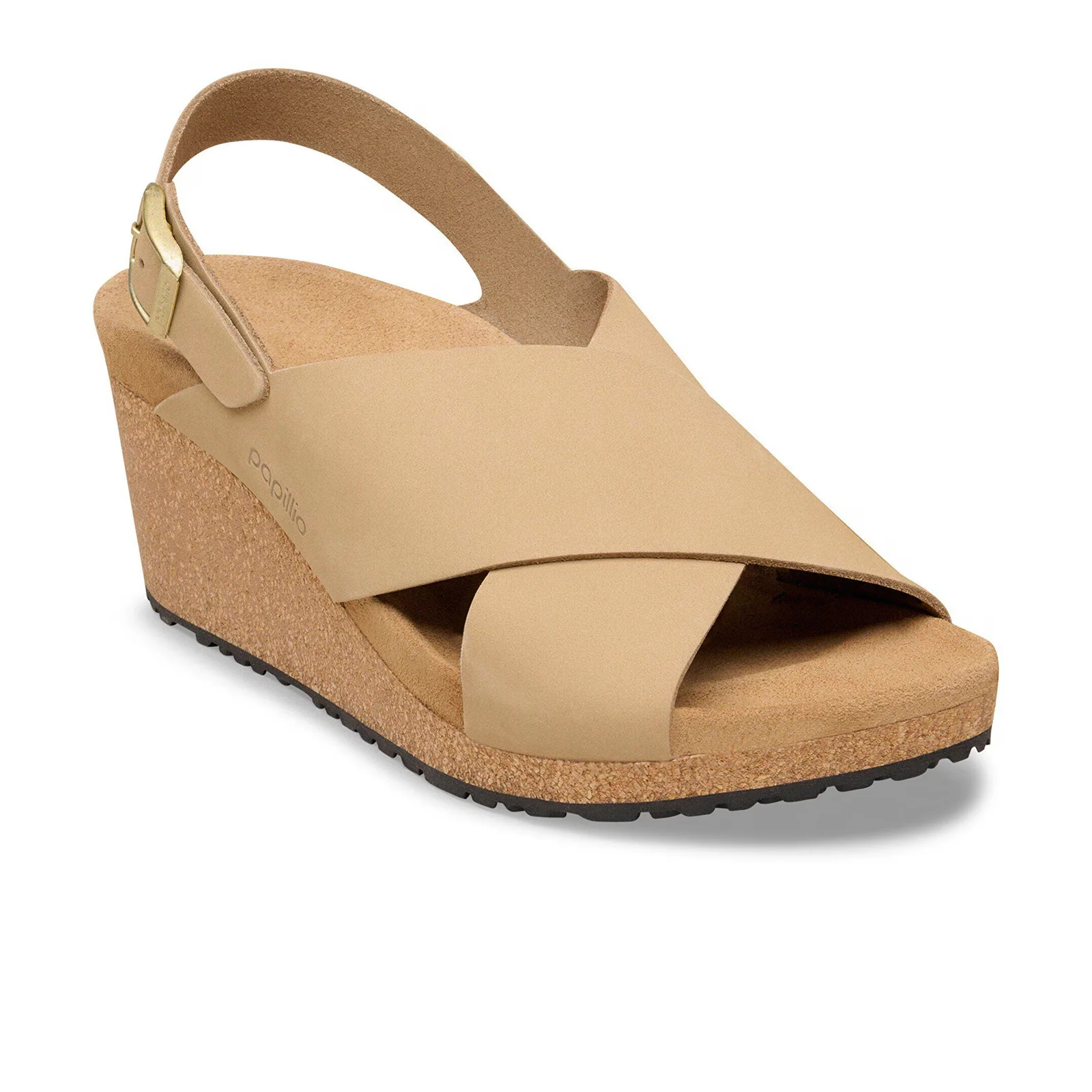 Birkenstock Samira Narrow Wedge Sandal (Women) - Sandcastle Nubuck