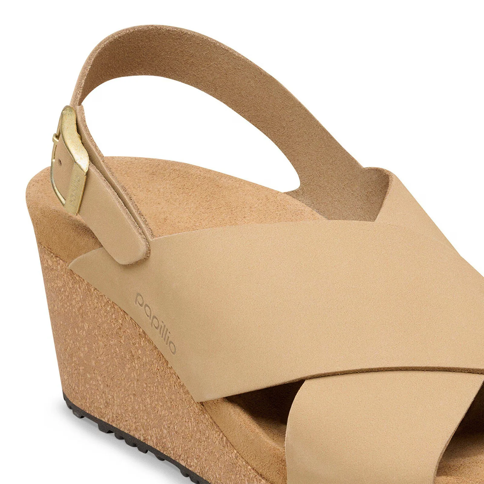Birkenstock Samira Narrow Wedge Sandal (Women) - Sandcastle Nubuck - Image 5