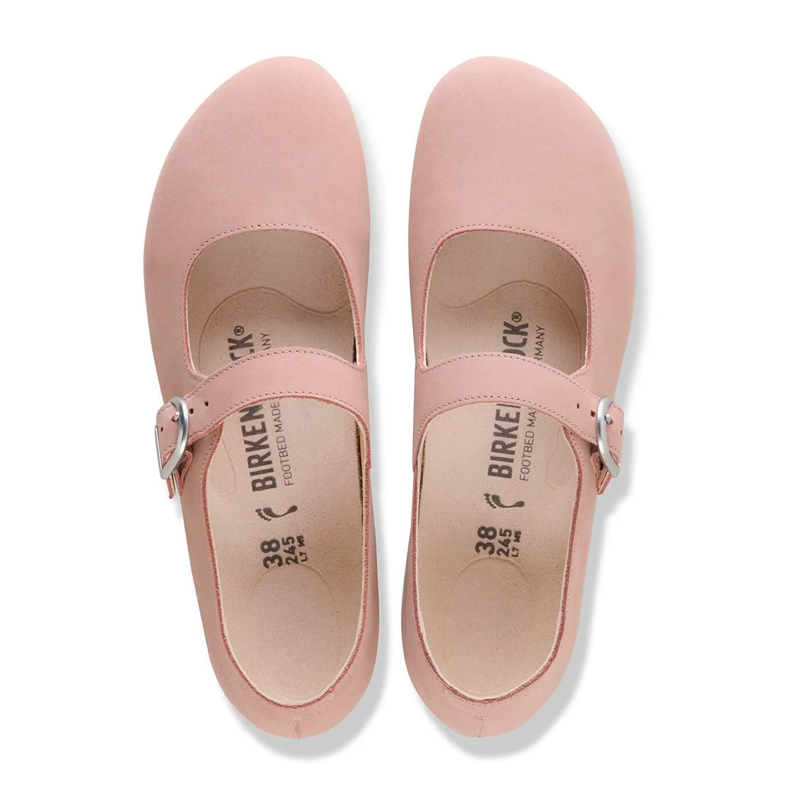 Birkenstock Santa Clarita Mary Jane Flat (Women) - Pink Clay Nubuck - Image 2
