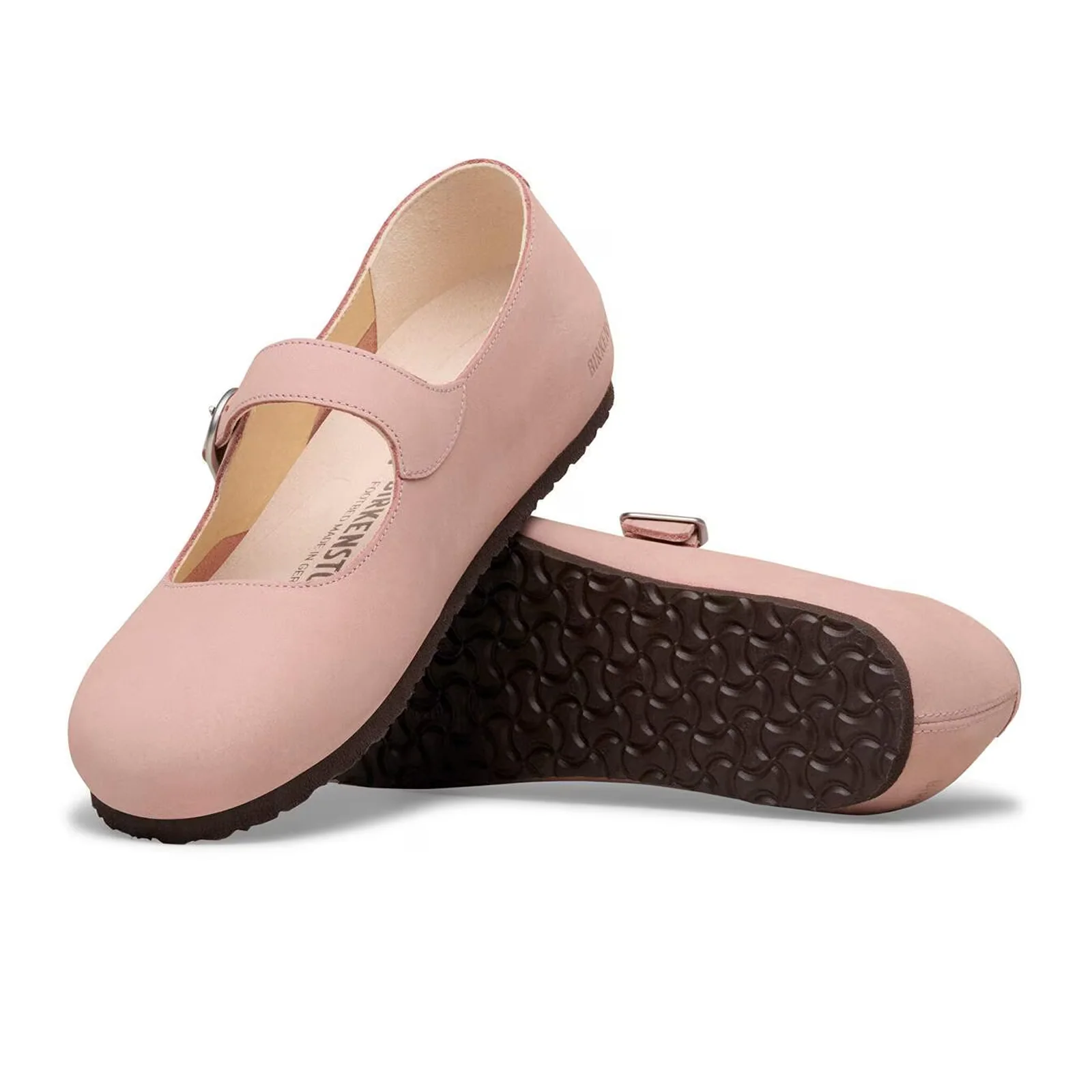 Birkenstock Santa Clarita Mary Jane Flat (Women) - Pink Clay Nubuck - Image 3