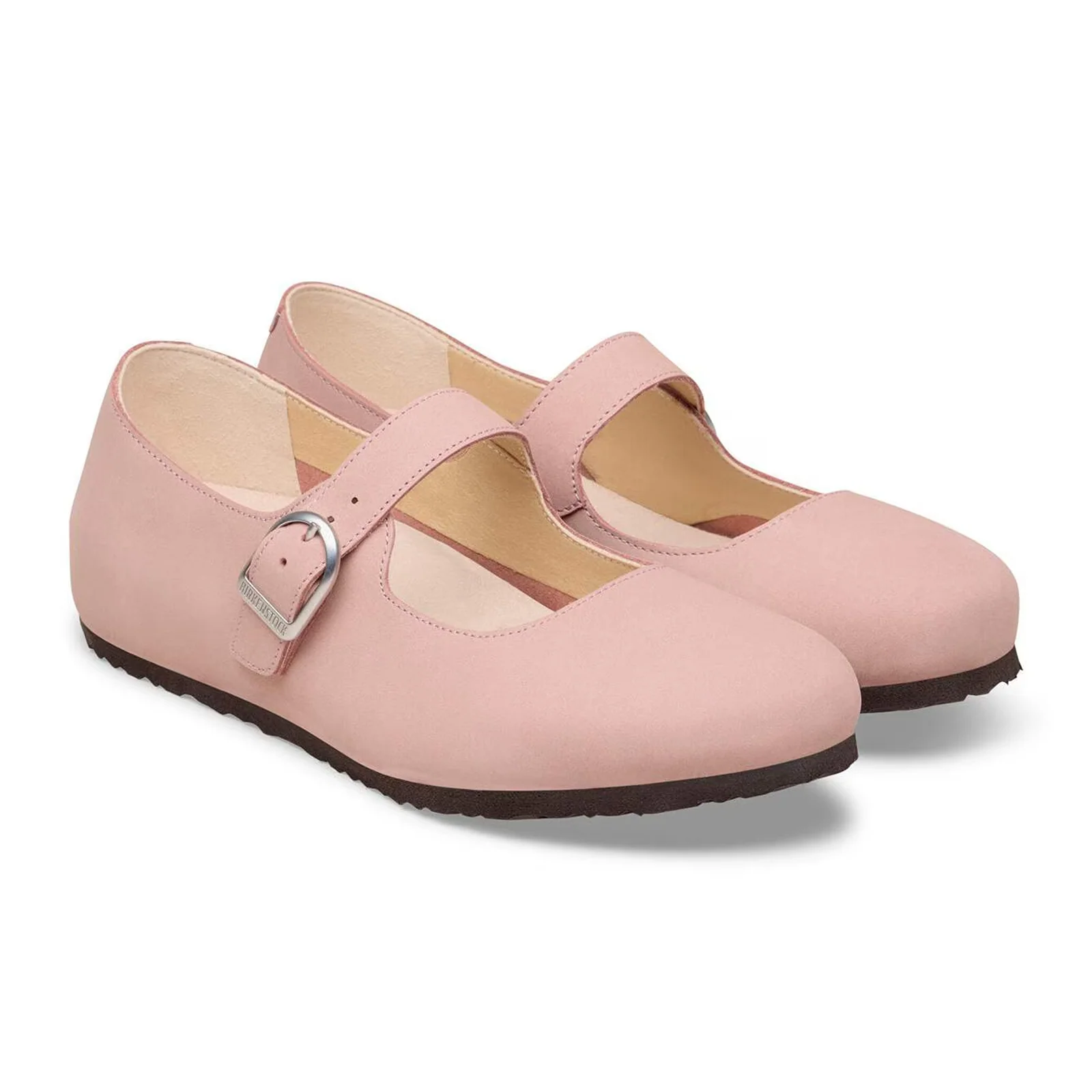 Birkenstock Santa Clarita Mary Jane Flat (Women) - Pink Clay Nubuck - Image 4