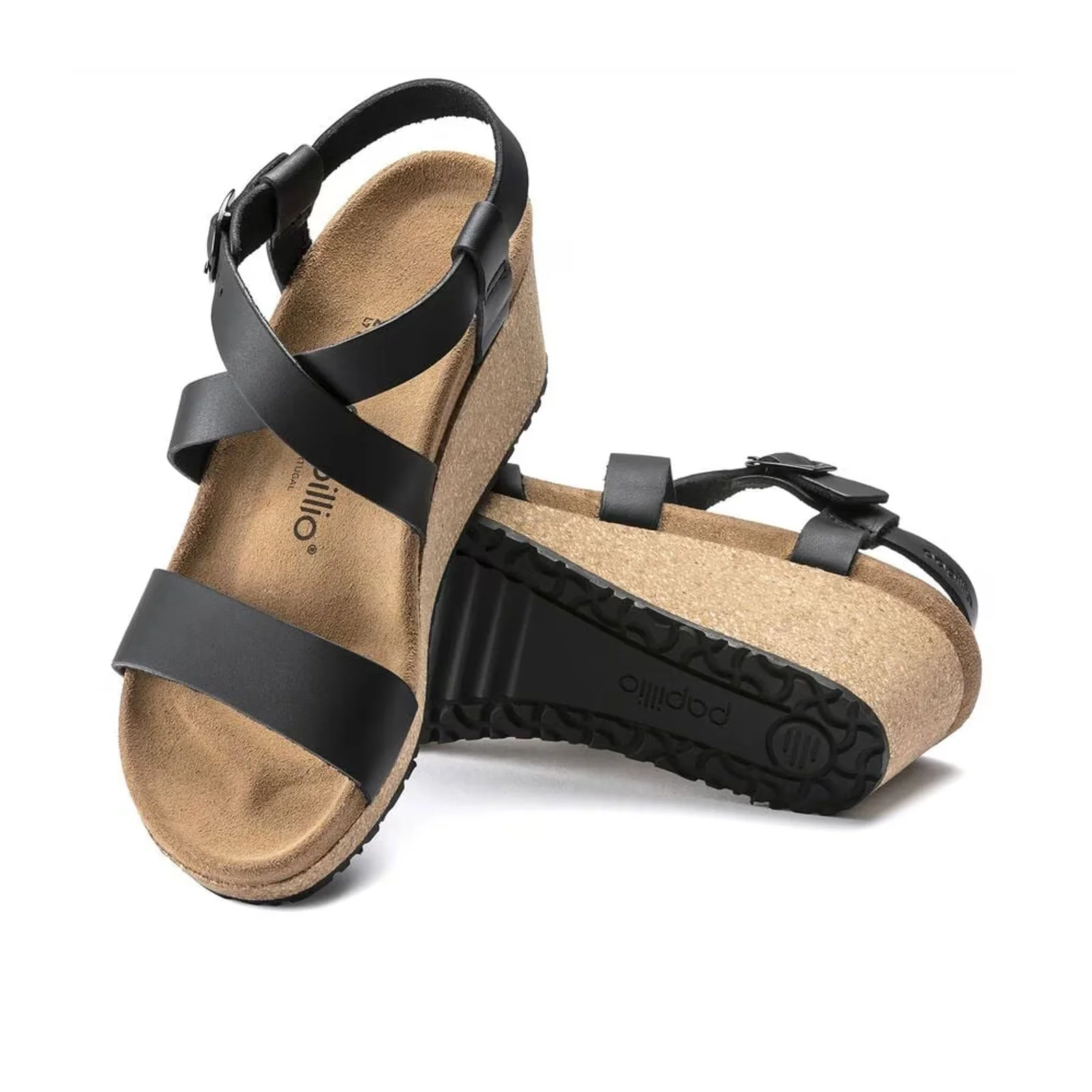 Birkenstock Sibyl Ring-Buckle Narrow Wedge Sandal (Women) - Black - Image 3
