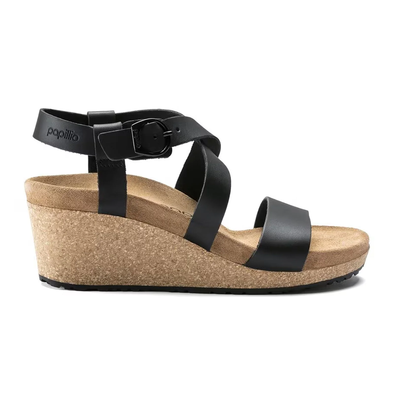 Birkenstock Sibyl Ring-Buckle Narrow Wedge Sandal (Women) - Black - Image 5