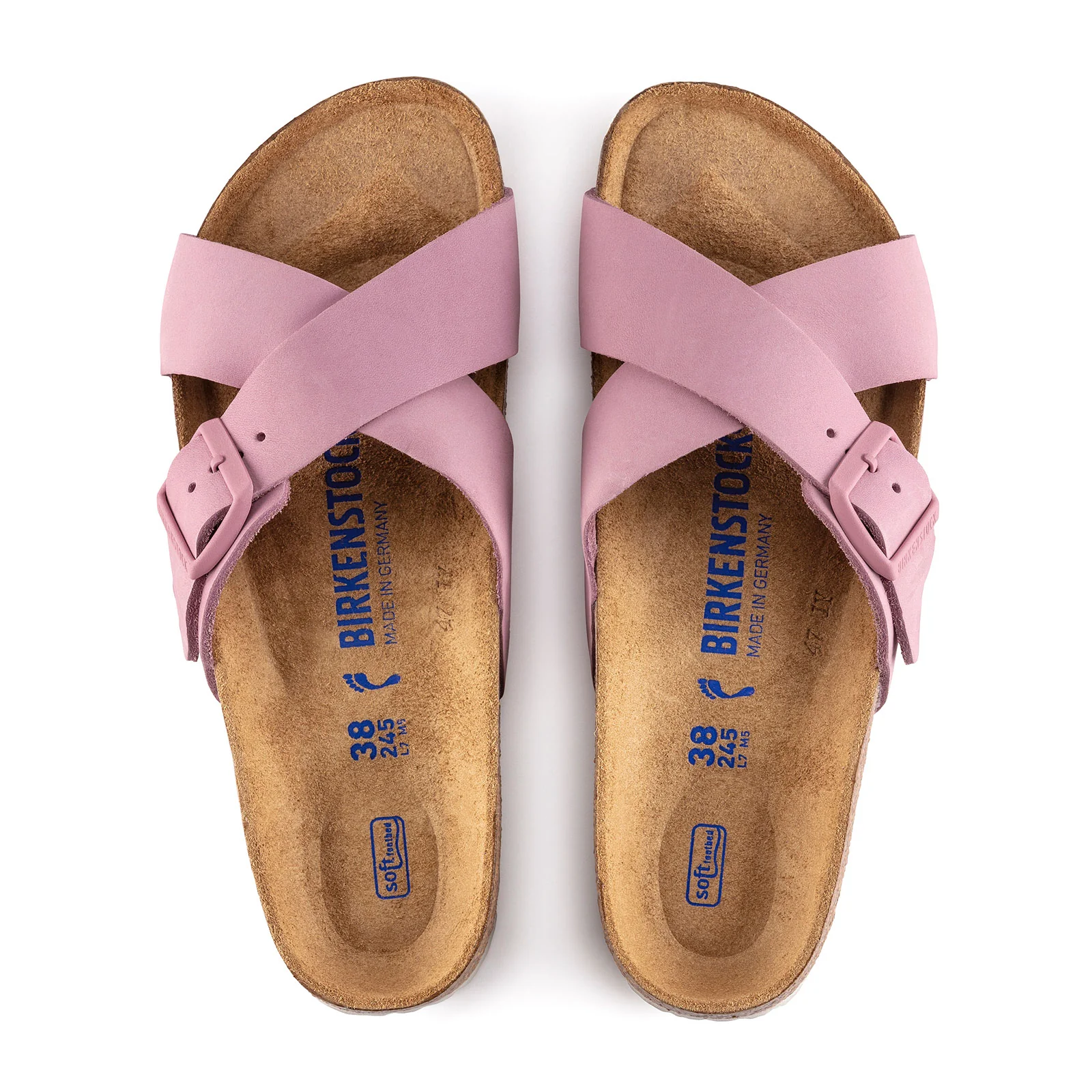 Birkenstock Siena Soft Footbed Narrow Slide Sandal (Women) - Orchid Nubuck - Image 2