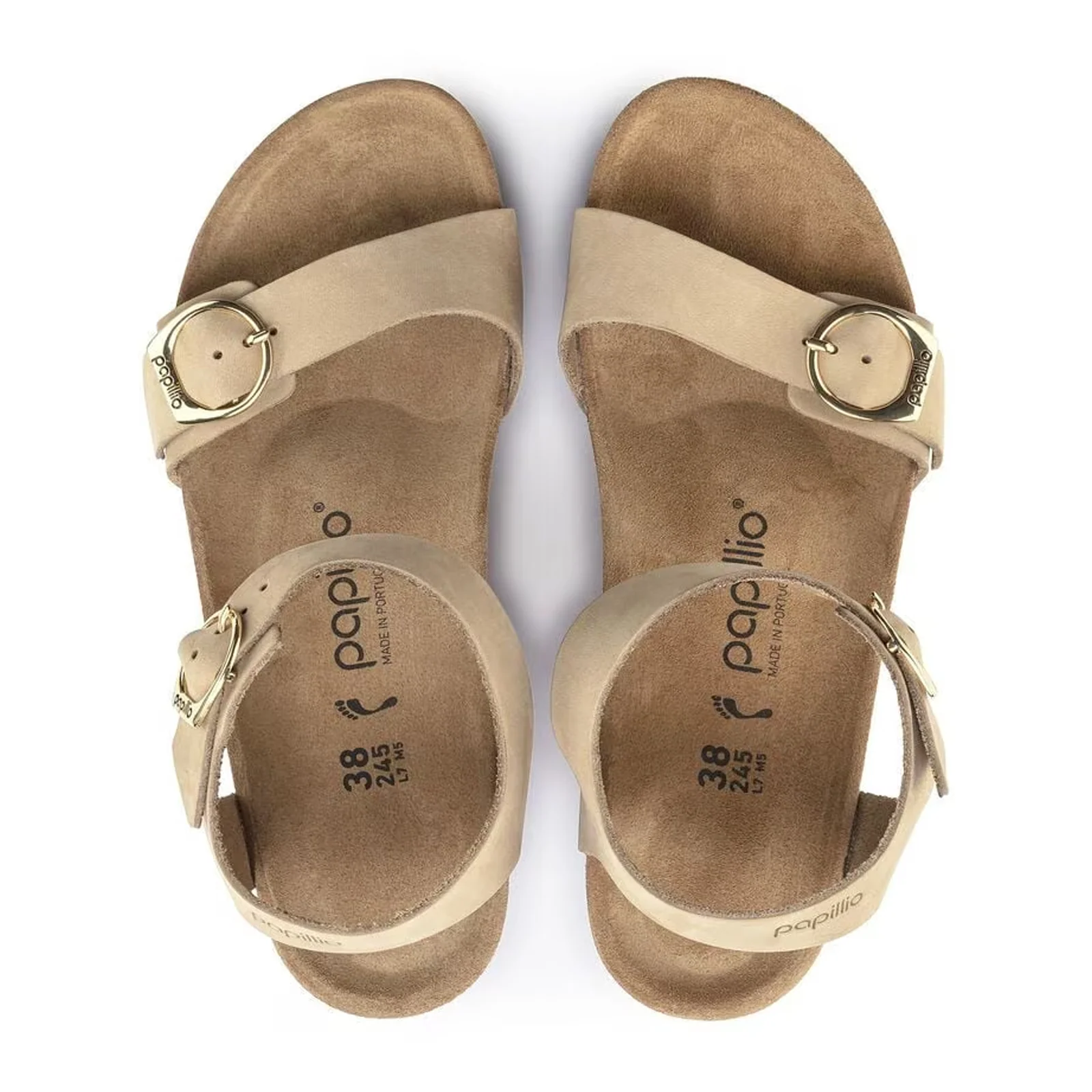 Birkenstock Soley Ring-Buckle Narrow Wedge Sandal (Women) - Sandcastle Leather - Image 2