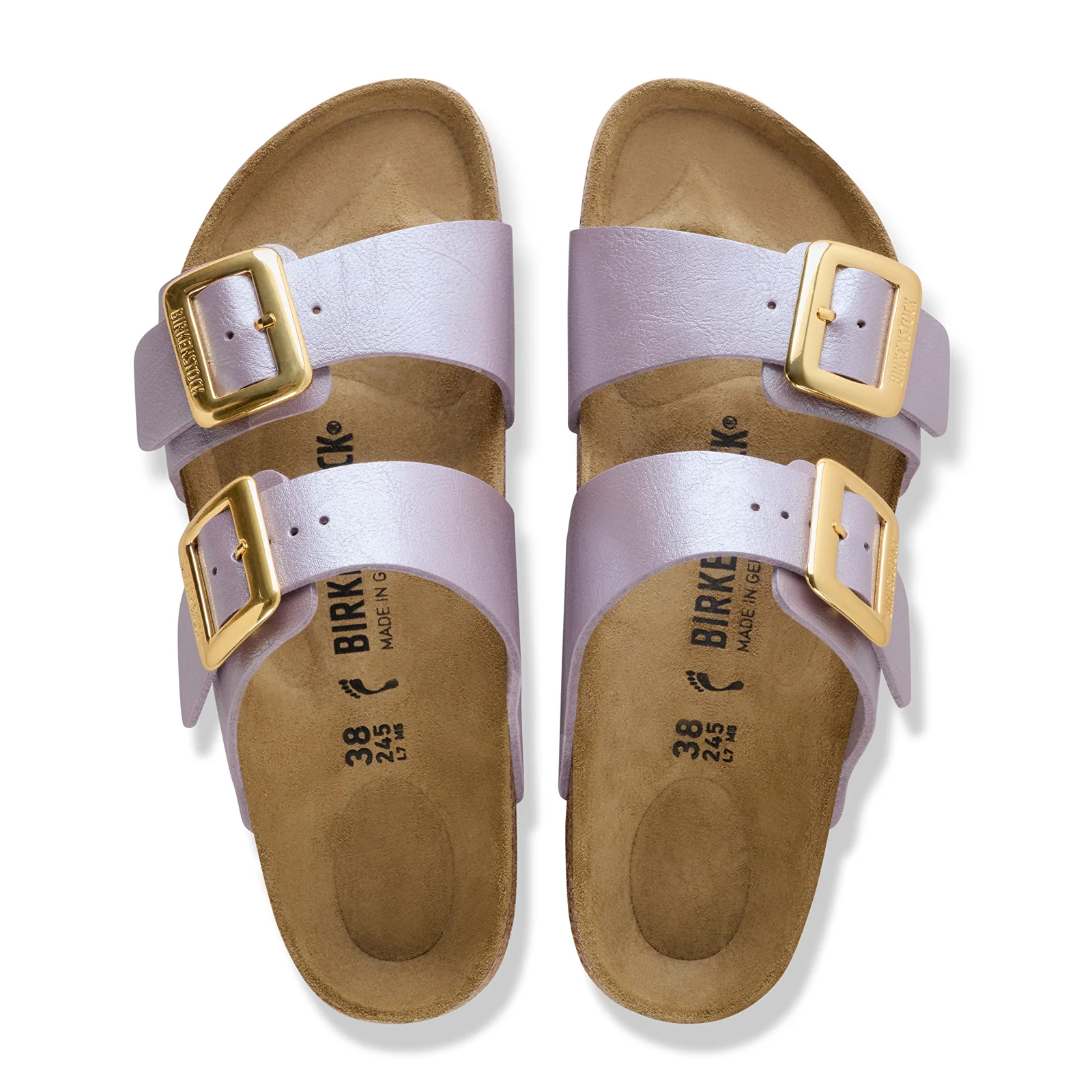Birkenstock Sydney Luxe Buckle Slide Sandal (Women) - Graceful Orchid Birko-Flor - Image 3