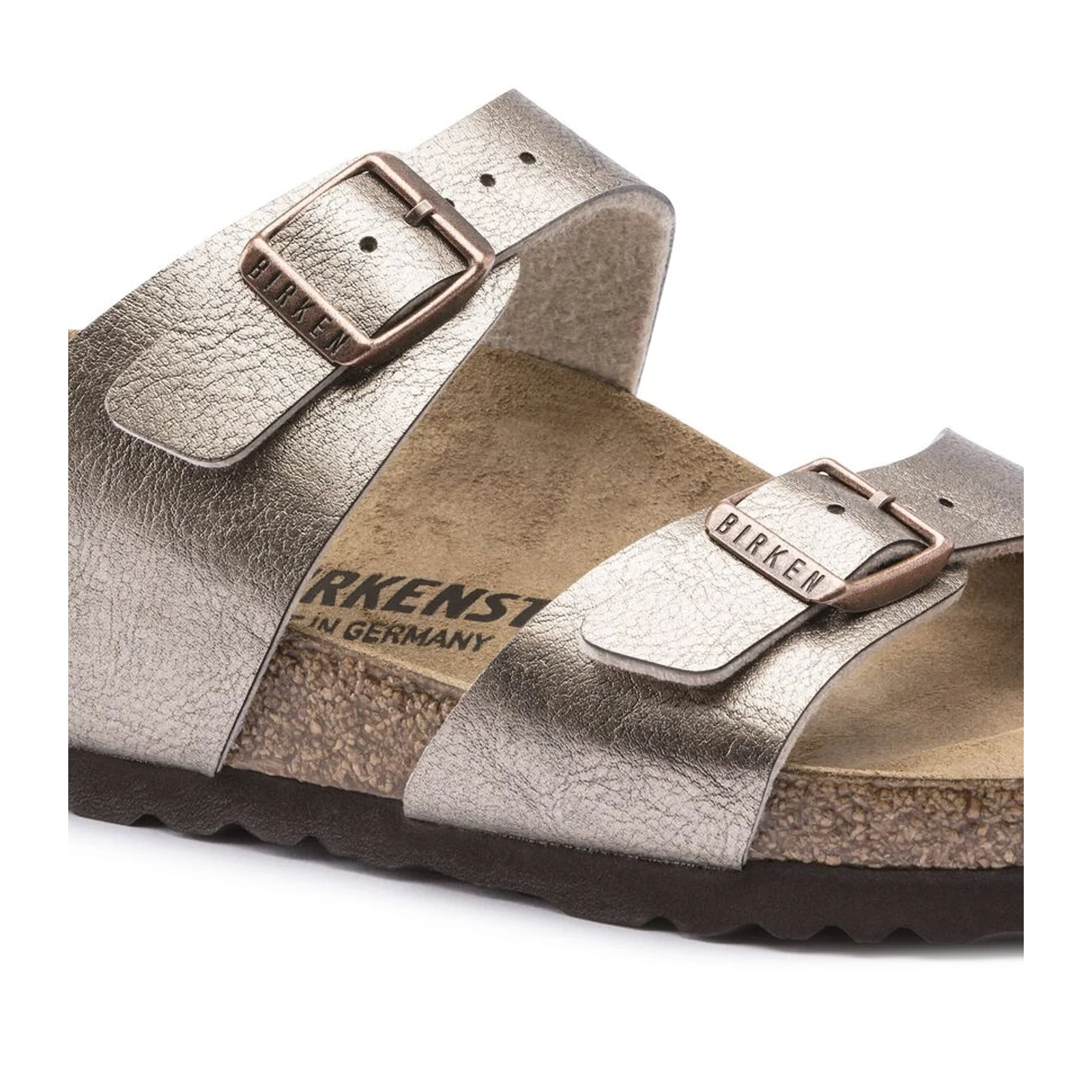 Birkenstock Sydney Slide Sandal (Women) - Graceful Taupe Birko-Flor - Image 5