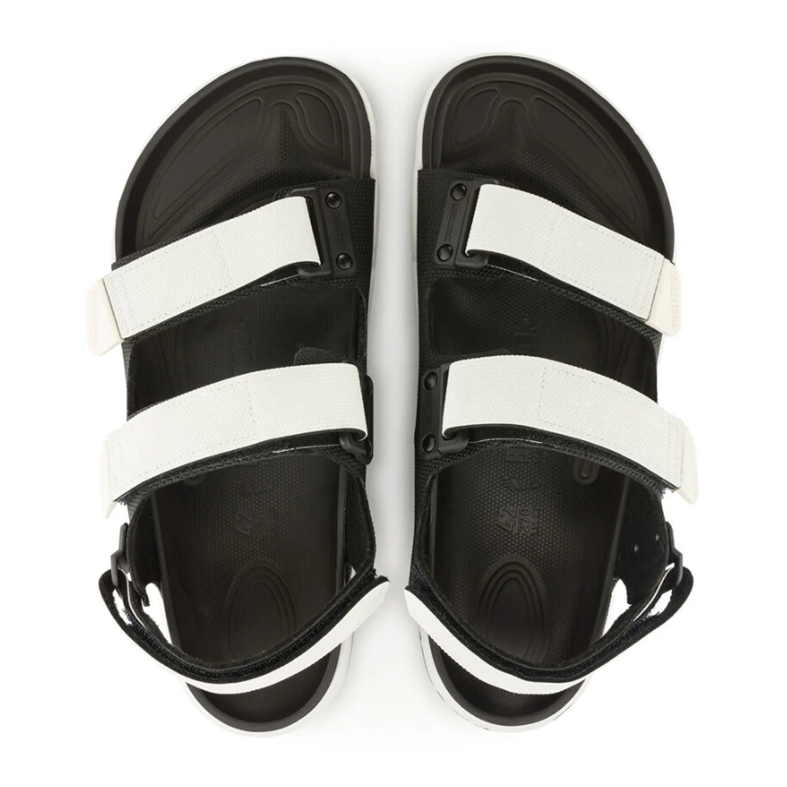 Birkenstock Tatacoa CE Backstrap Sandal (Men) - Black/White Birko-Flor Futura - Image 2