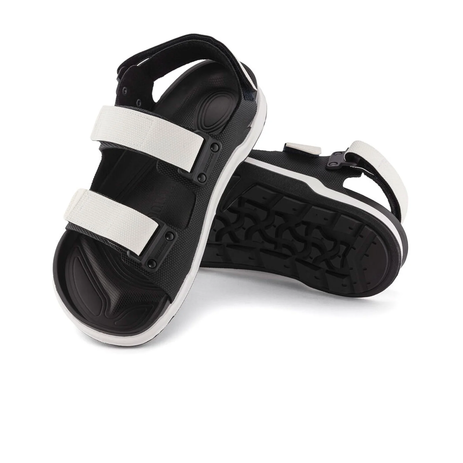 Birkenstock Tatacoa CE Backstrap Sandal (Men) - Black/White Birko-Flor Futura - Image 3