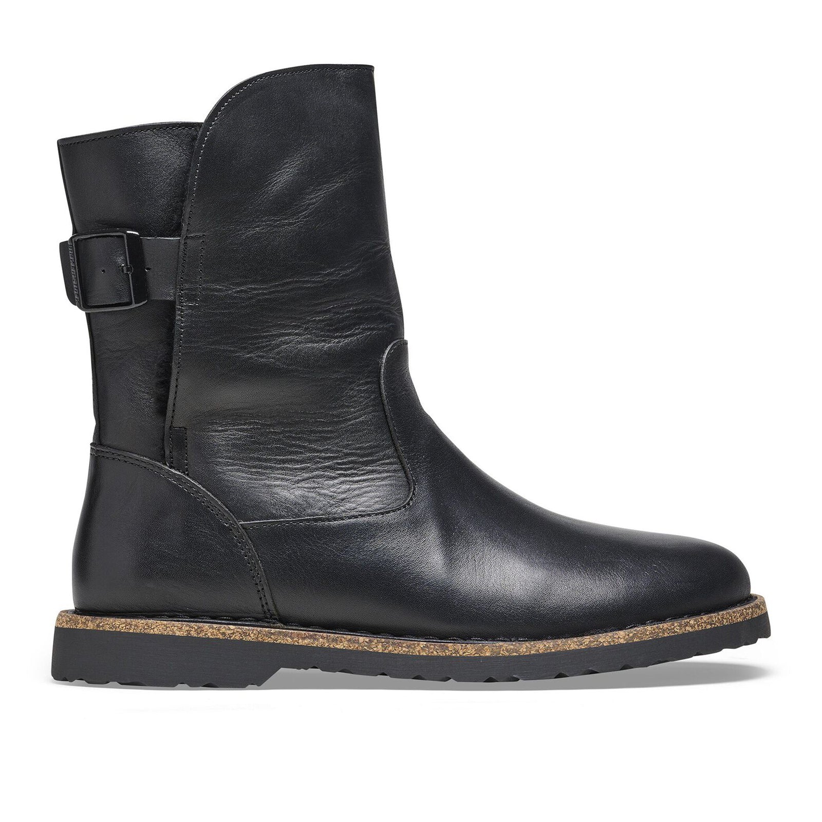 Birkenstock Uppsala Boot (Women) - Black Leather/Black Shearling
