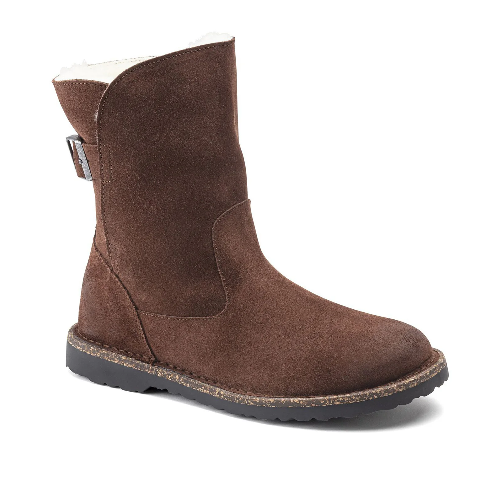 Birkenstock Uppsala Boot (Women) - Espresso Suede/Natural Shearling - Image 2