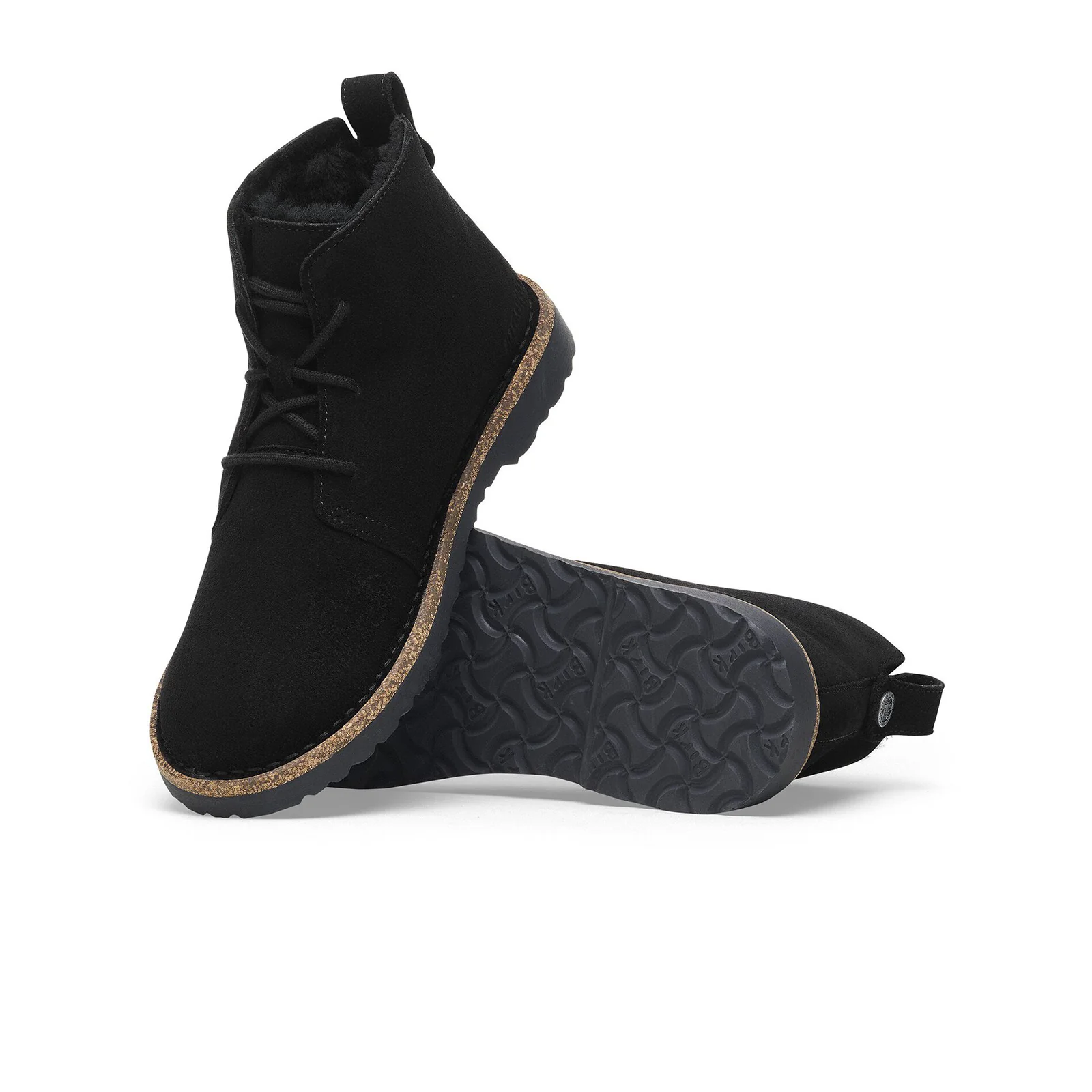 Birkenstock Uppsala Lace Up Mid Boot (Men) - Black Suede - Image 5