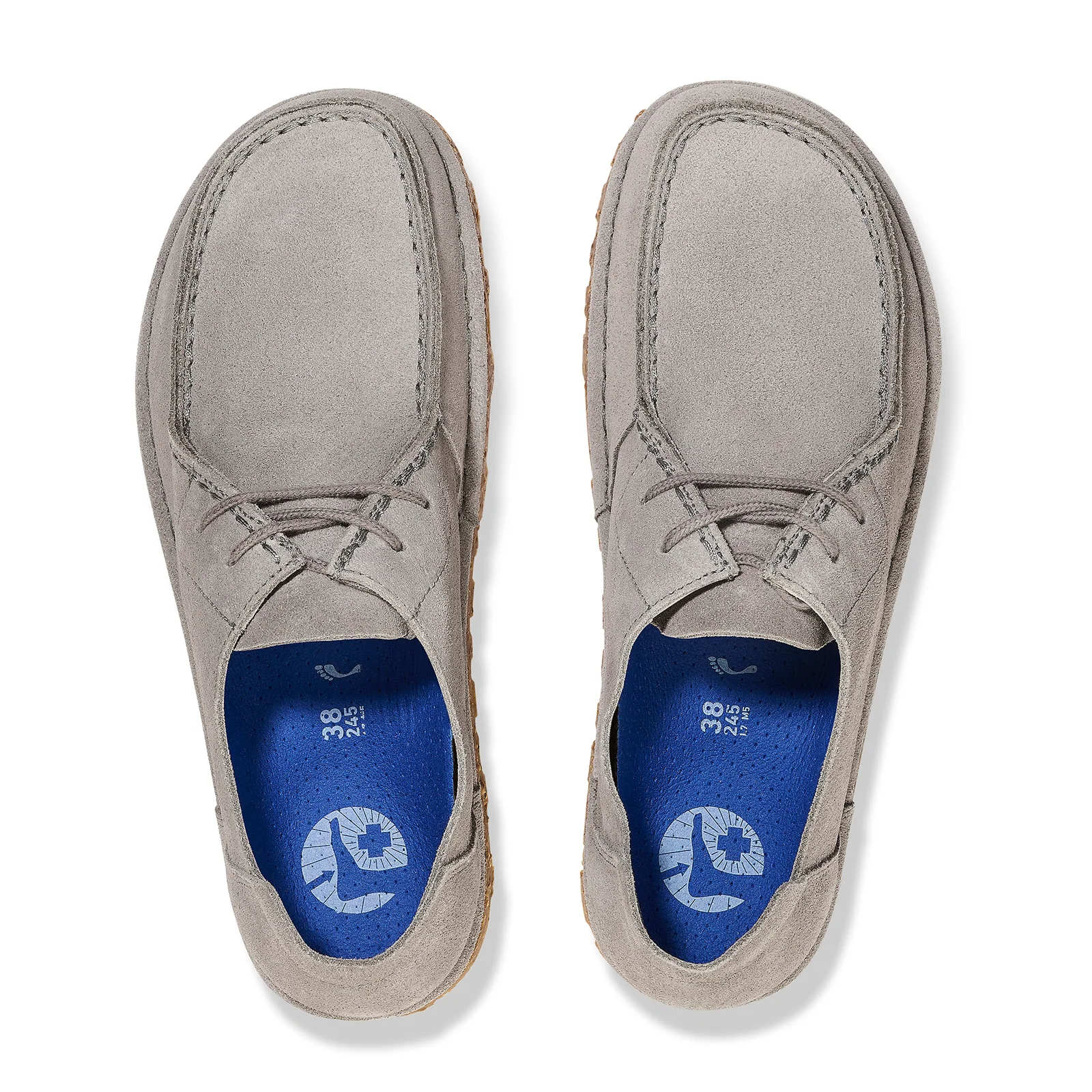 Birkenstock Utti Lace Up (Men) - Whale Gray Suede - Image 2