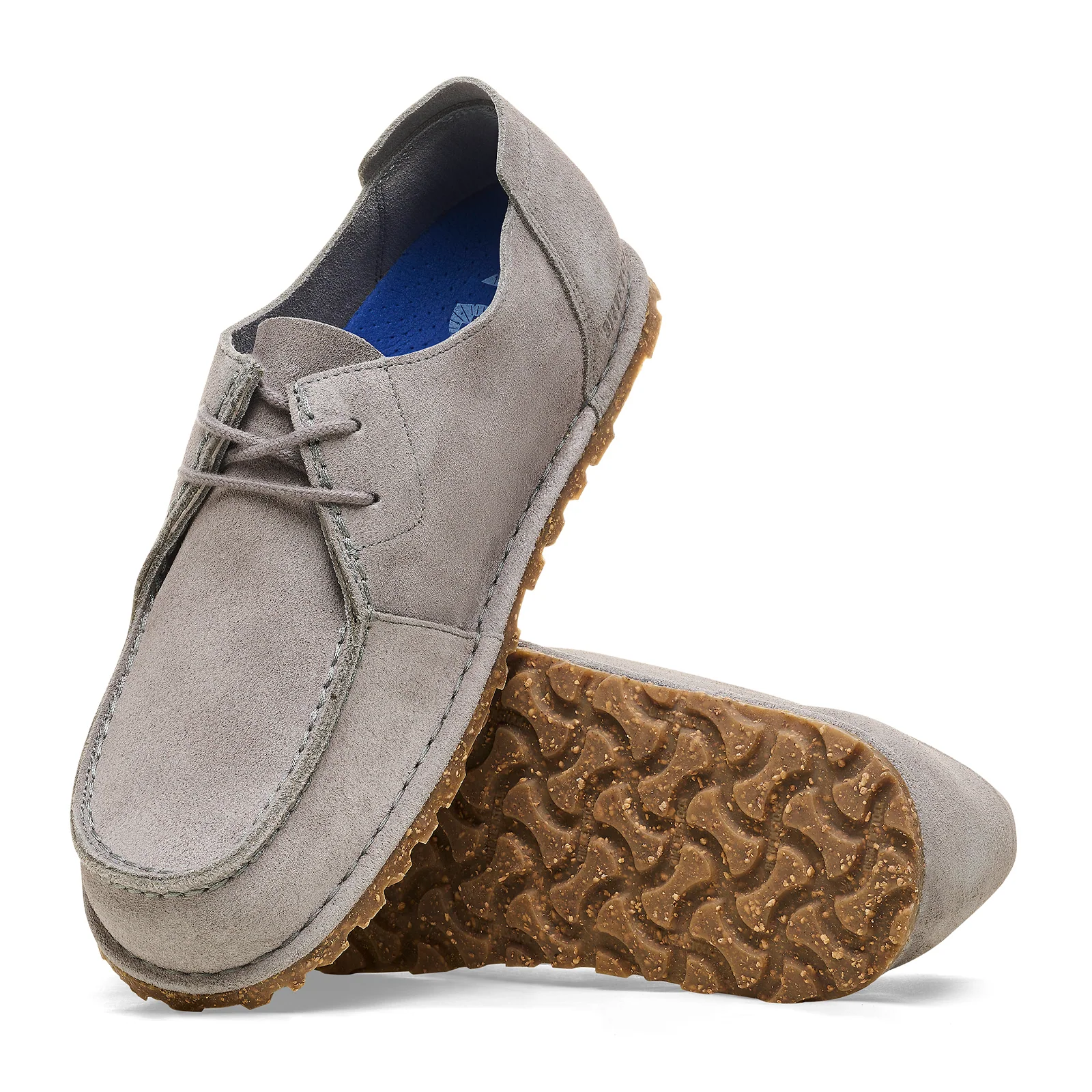 Birkenstock Utti Lace Up (Men) - Whale Gray Suede - Image 3