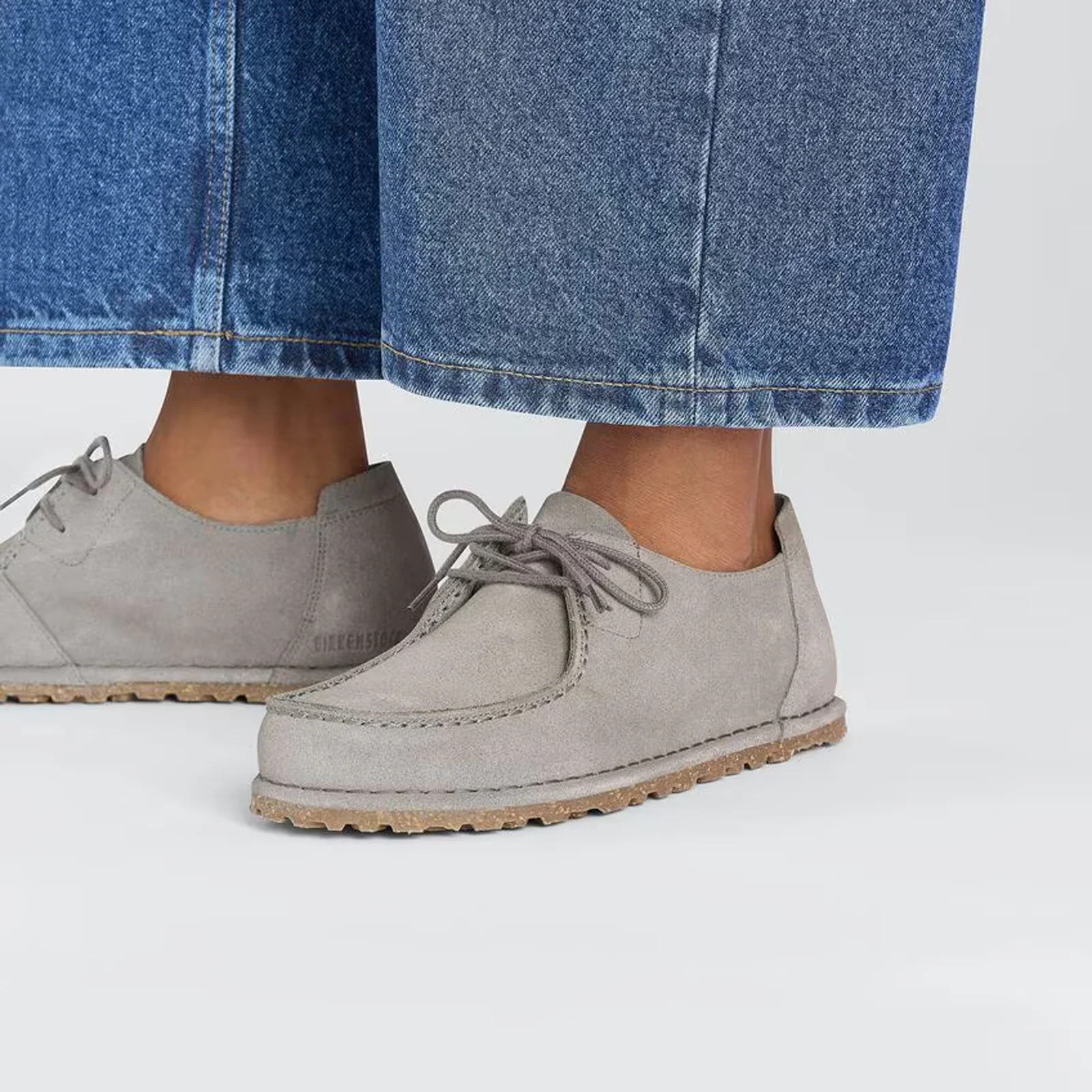 Birkenstock Utti Lace Up (Men) - Whale Gray Suede - Image 7