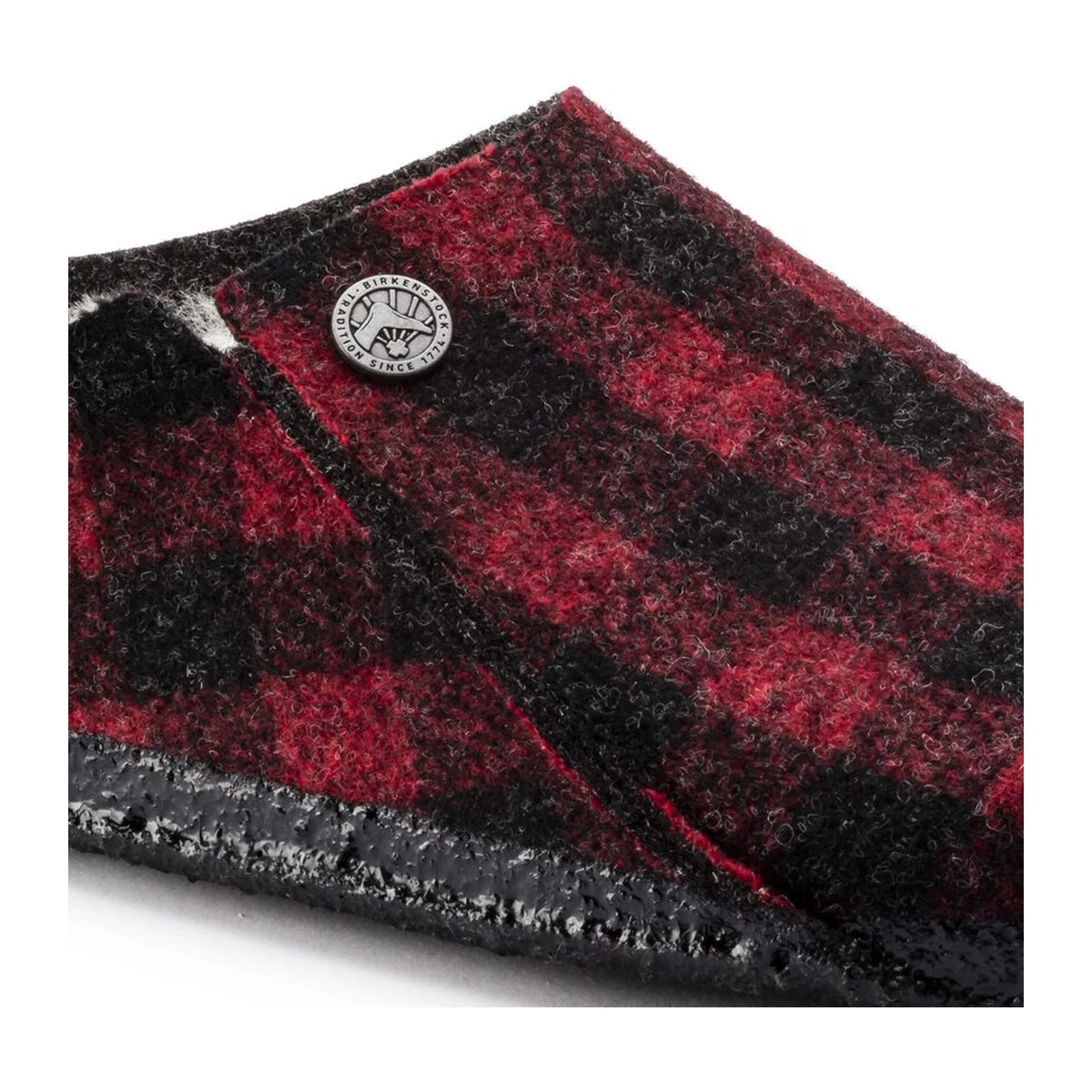 Birkenstock Zermatt Slipper (Men) - Red Plaid Wool/Natural Shearling - Image 5