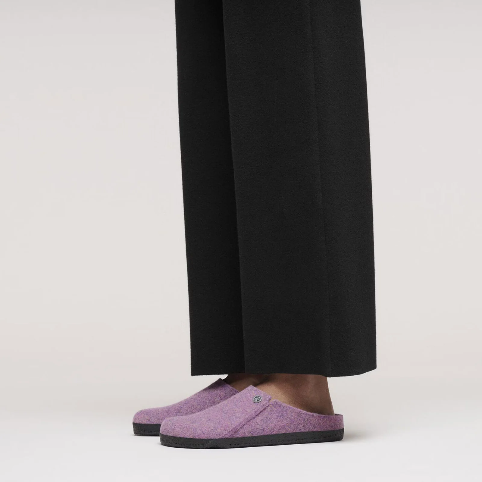 Birkenstock Zermatt Slipper (Women) - Mauve Wool/Natural Shearling - Image 7