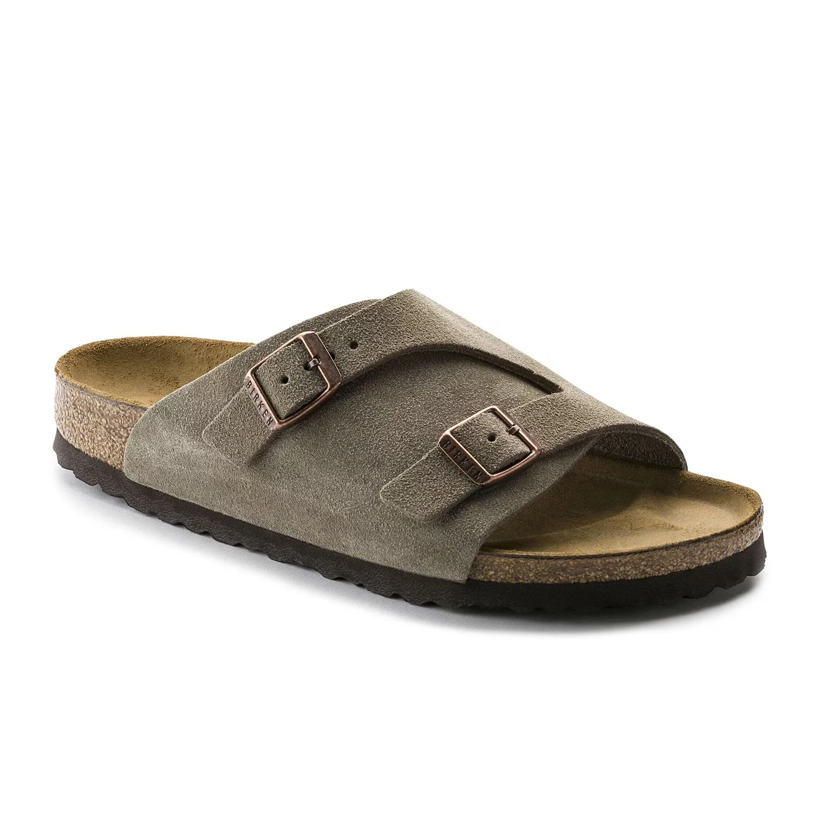 Birkenstock Zurich Narrow Slide Sandal (Women) - Taupe Suede