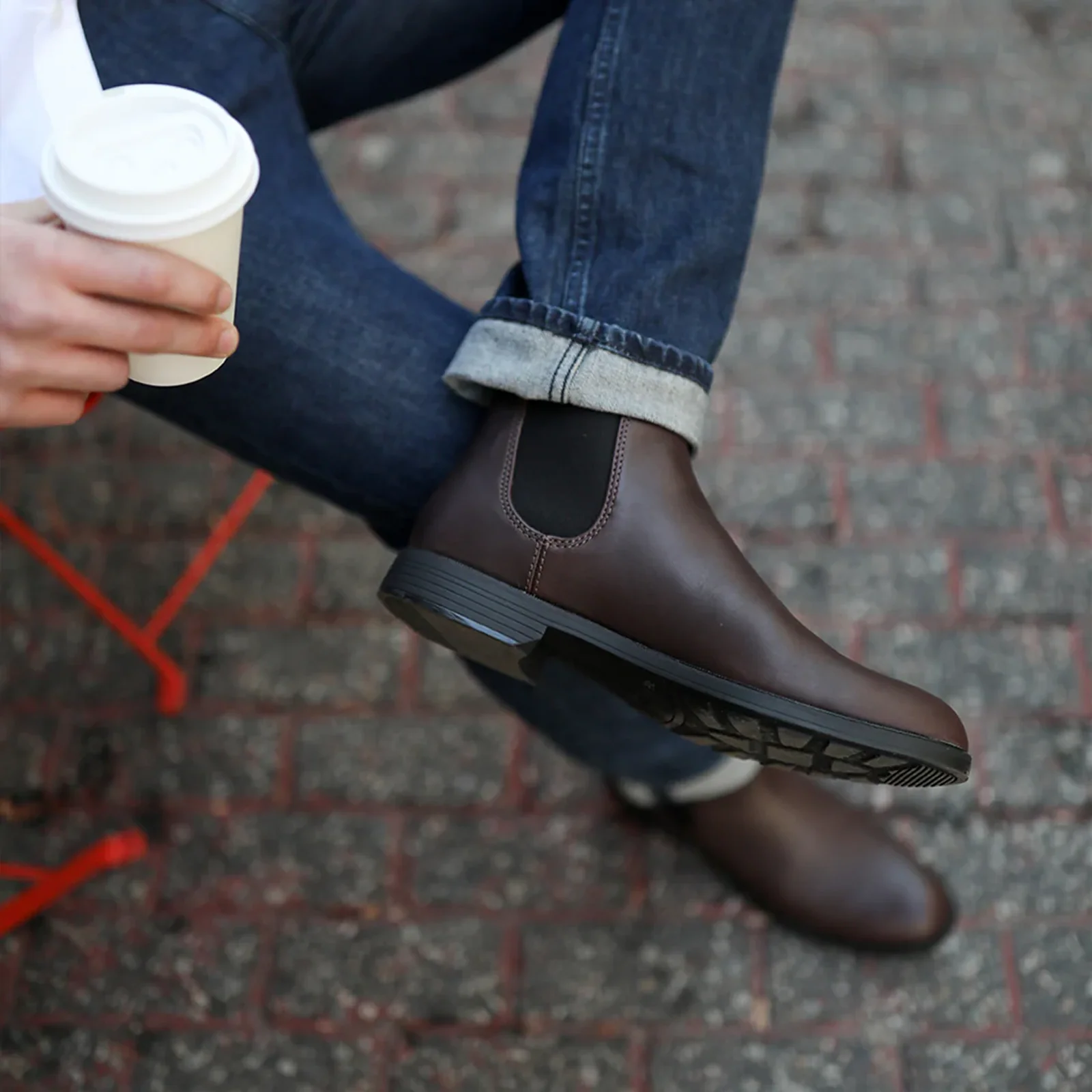 Blundstone 1900 Dress Chelsea Boot (Men) - Chestnut - Image 4