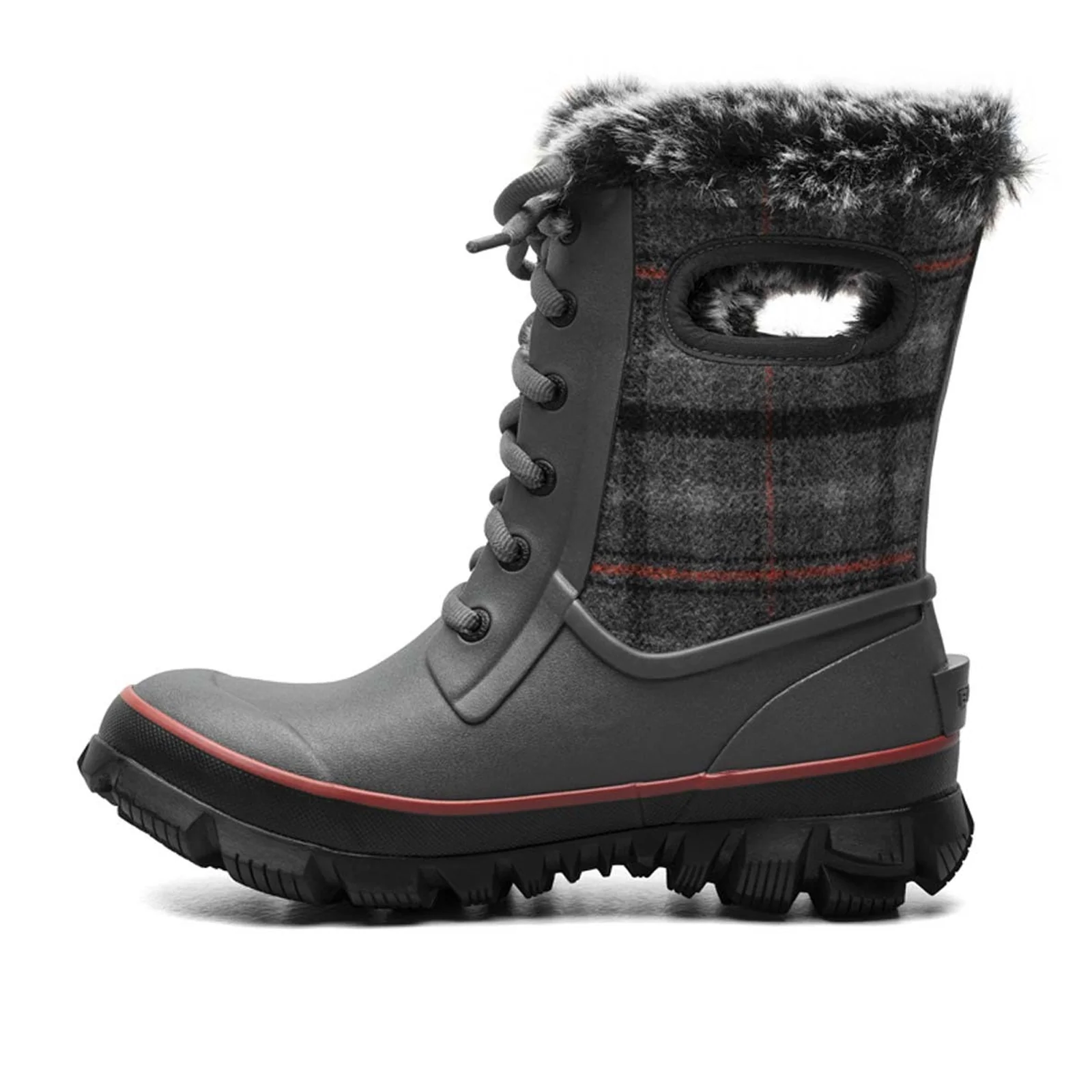 Bogs Arcata Cozy Plaid Winter Boot (Women) - Black Grey Multi - Image 2