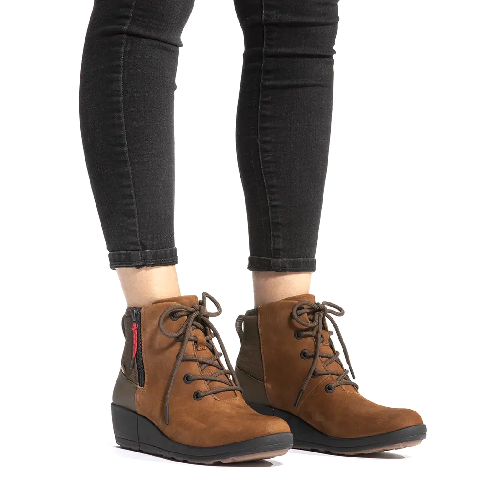 Bogs Vista Rugged Lace Waterproof Ankle Boot (Women) - Cognac Multi - Image 4
