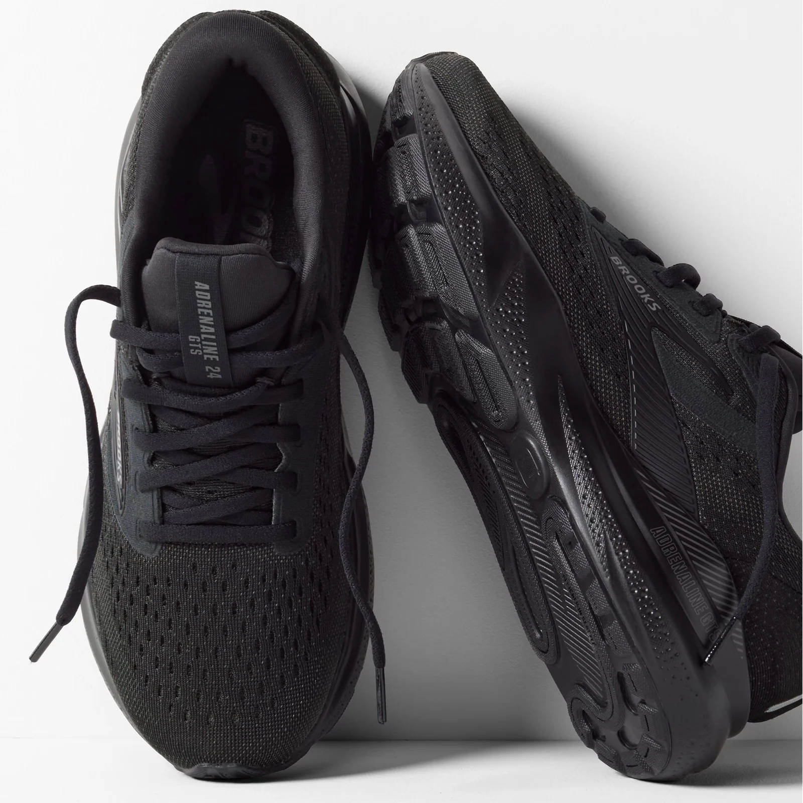 Brooks Adrenaline GTS 24 Running Shoe (Men) - Black/Black/Ebony - Image 7