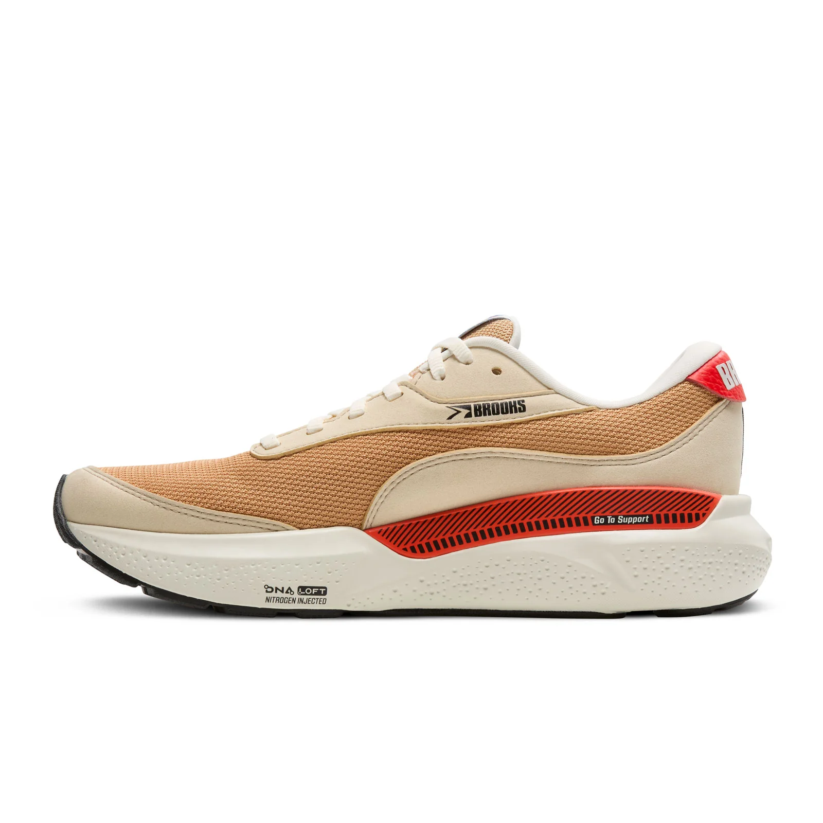 Brooks Adrenaline GTS 24 Running Shoe (Men) - Taffy/Cherry Tomato/Black - Image 2
