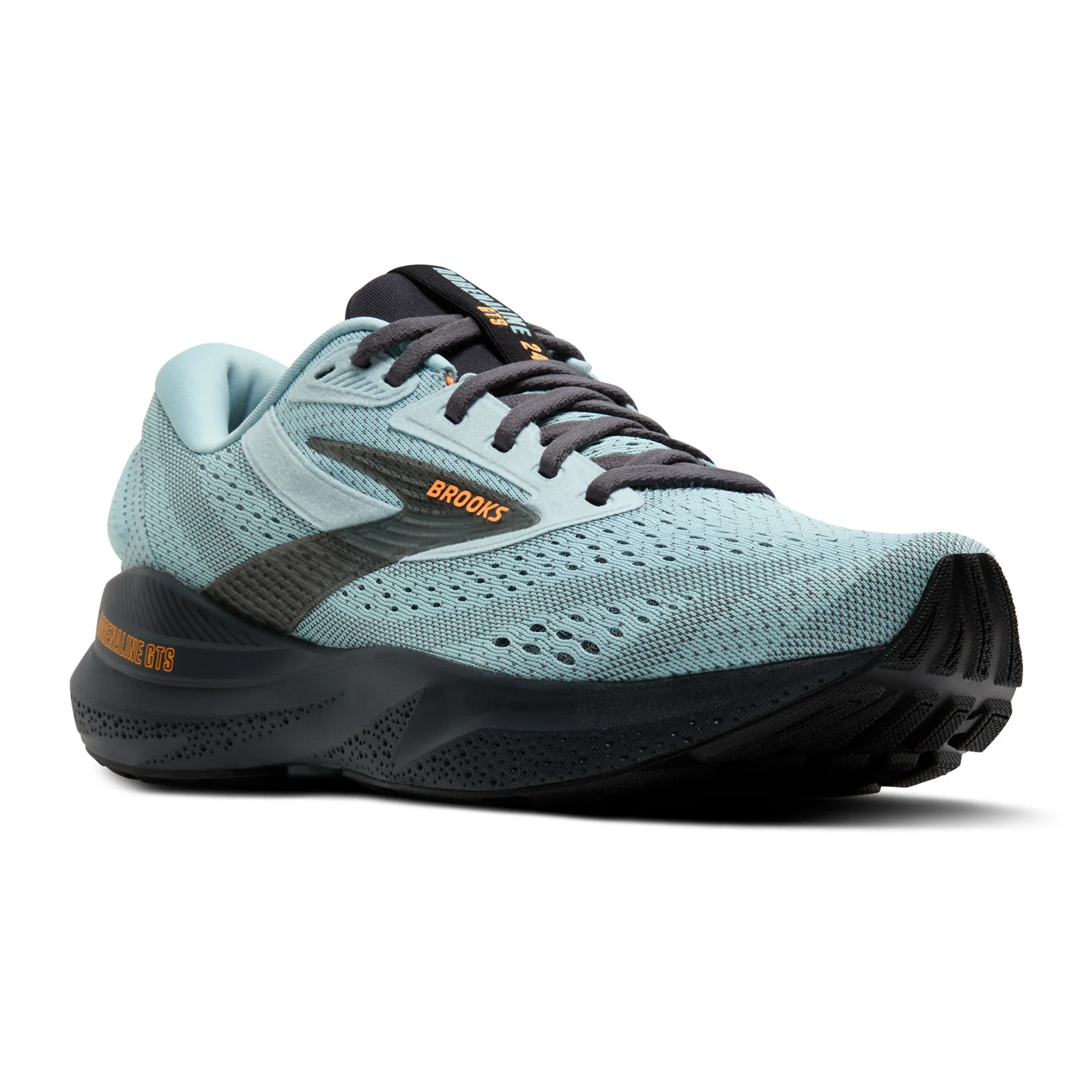 Brooks Adrenaline GTS 24 Running Shoe (Men) - Winter Sky/Ebony/Orange - Image 3