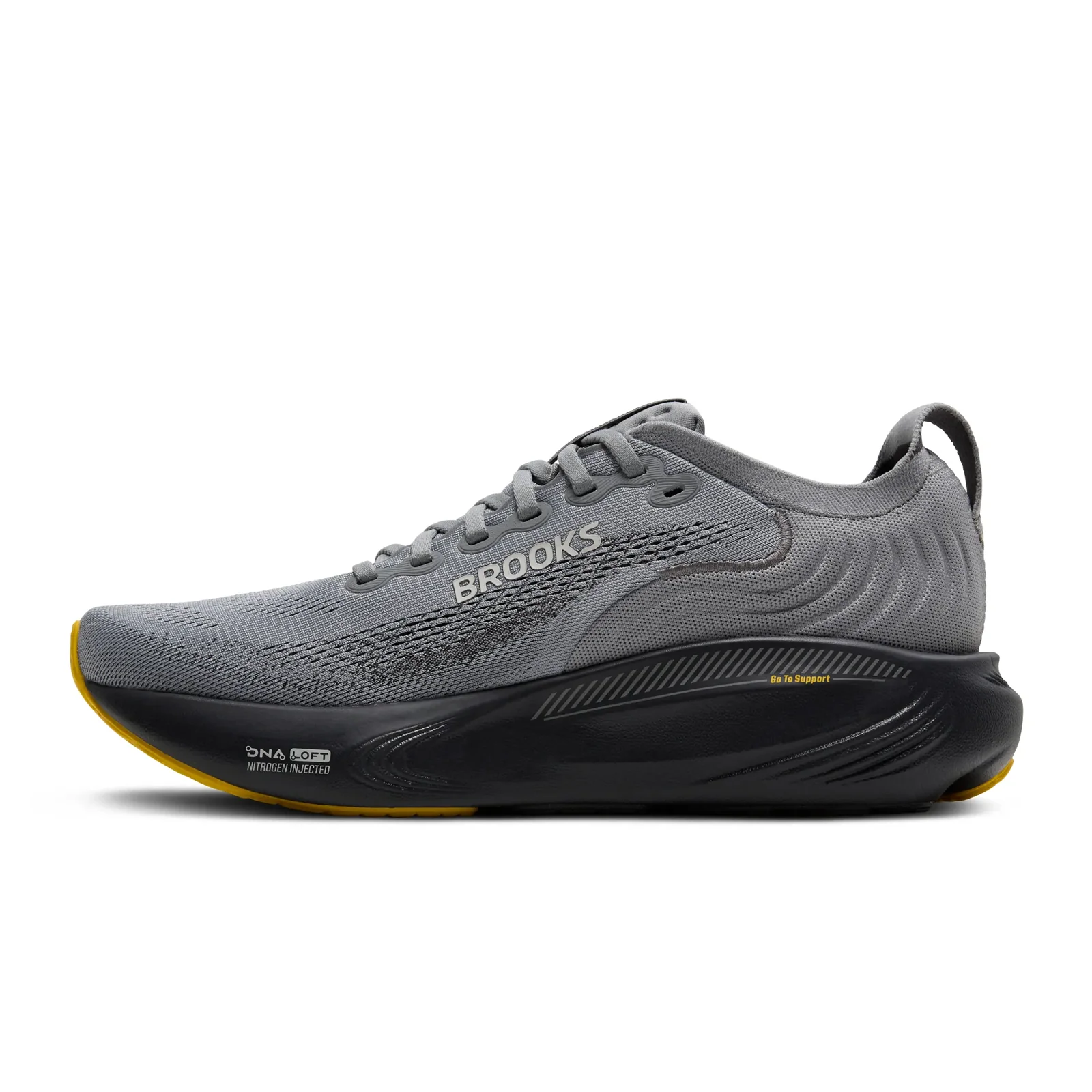 Brooks Adrenaline GTS 25 Running Shoe (Men) - Primer Grey/Ebony/Jasmin - Image 2
