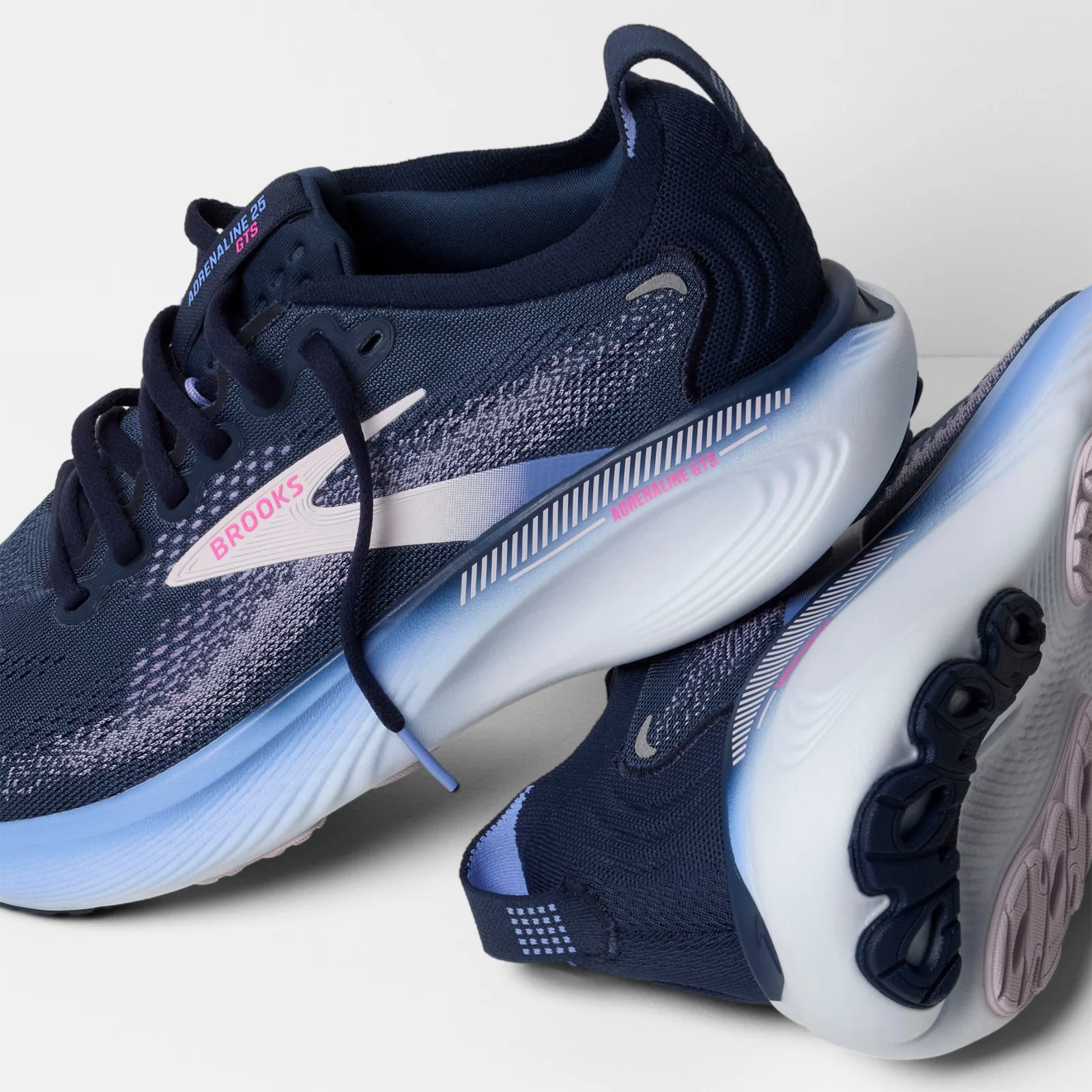 Brooks Adrenaline GTS 25 Running Shoe (Women) - Spellbound/Blazing Bell/Pink - Image 7