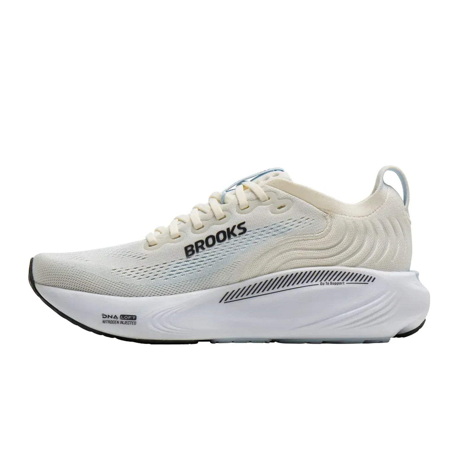 Brooks Adrenaline GTS 25 Running Shoe (Women) - Star White/Nantucket/Chrome - Image 2
