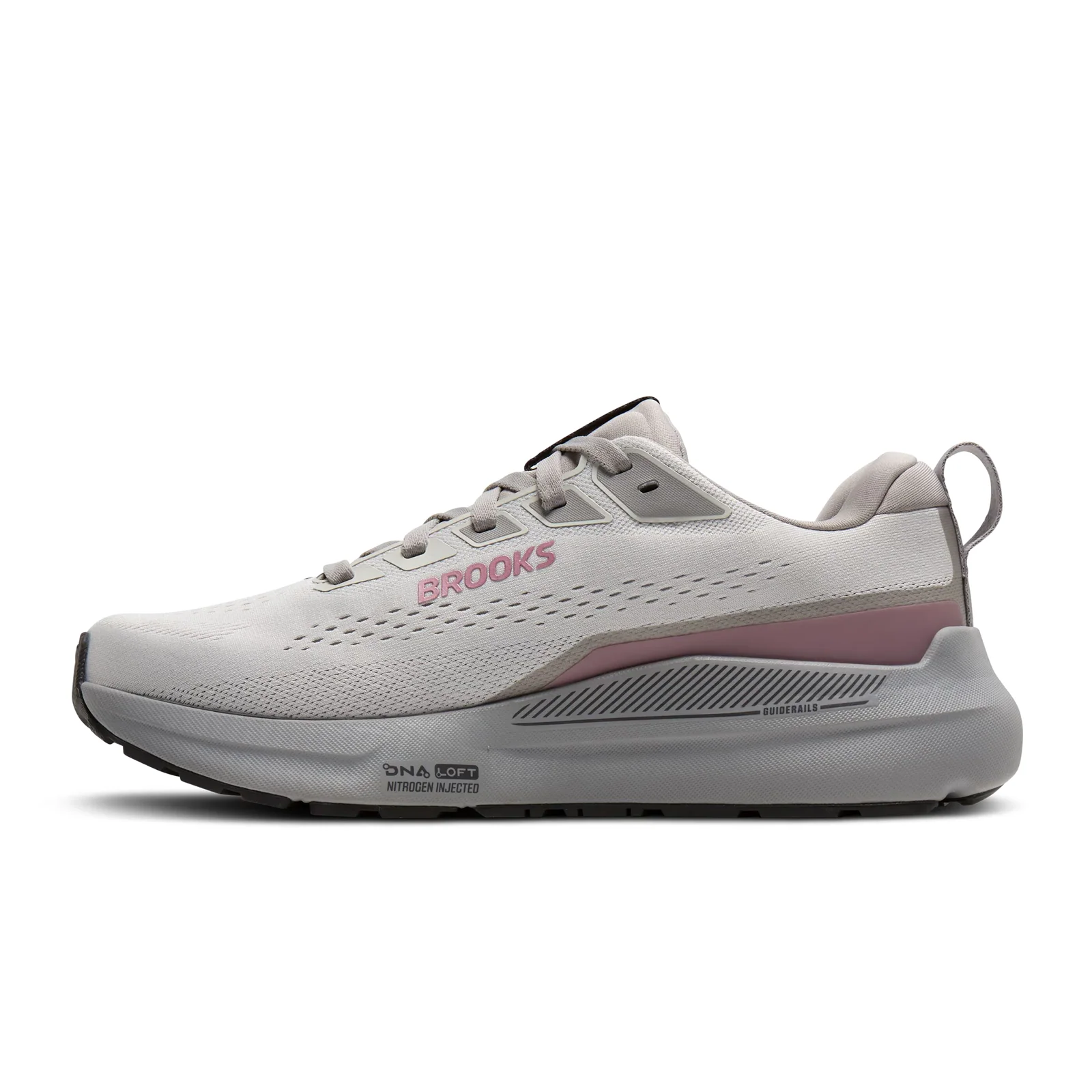 Brooks Ariel GTS 26 Running Shoe (Women) - Oyster Mushroom/Alloy/Pink - Image 2