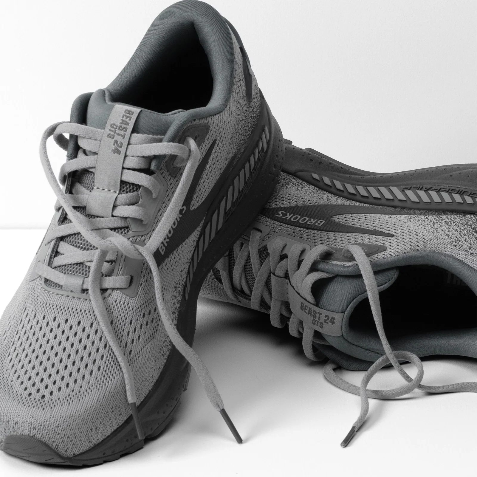 Brooks Beast GTS 24 Running Shoe (Men) - Primer Grey/Ebony - Image 7