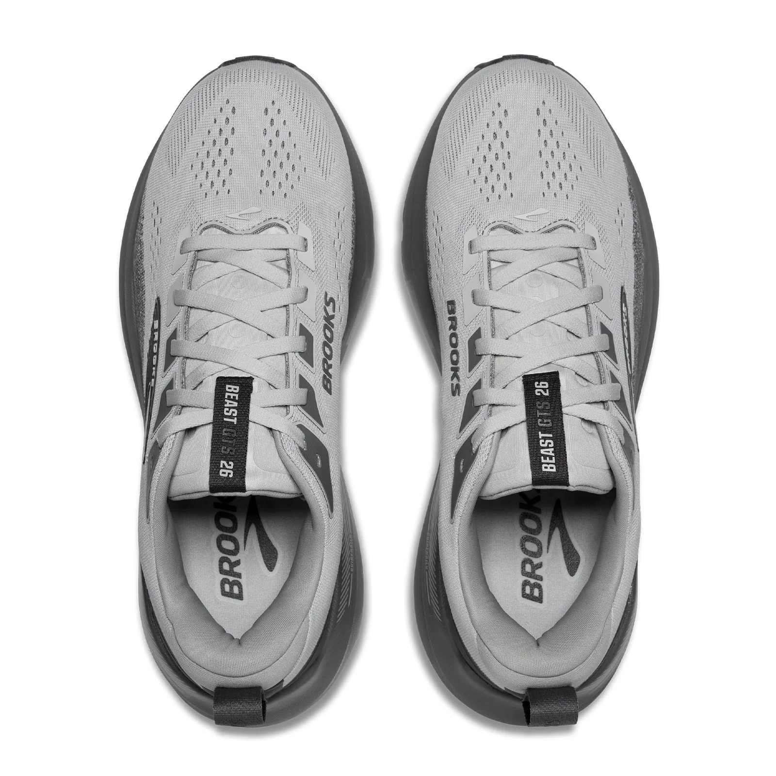 Brooks Beast GTS 26 Running Shoe (Men) - Gray/Gray/Blackened Pearl - Image 5