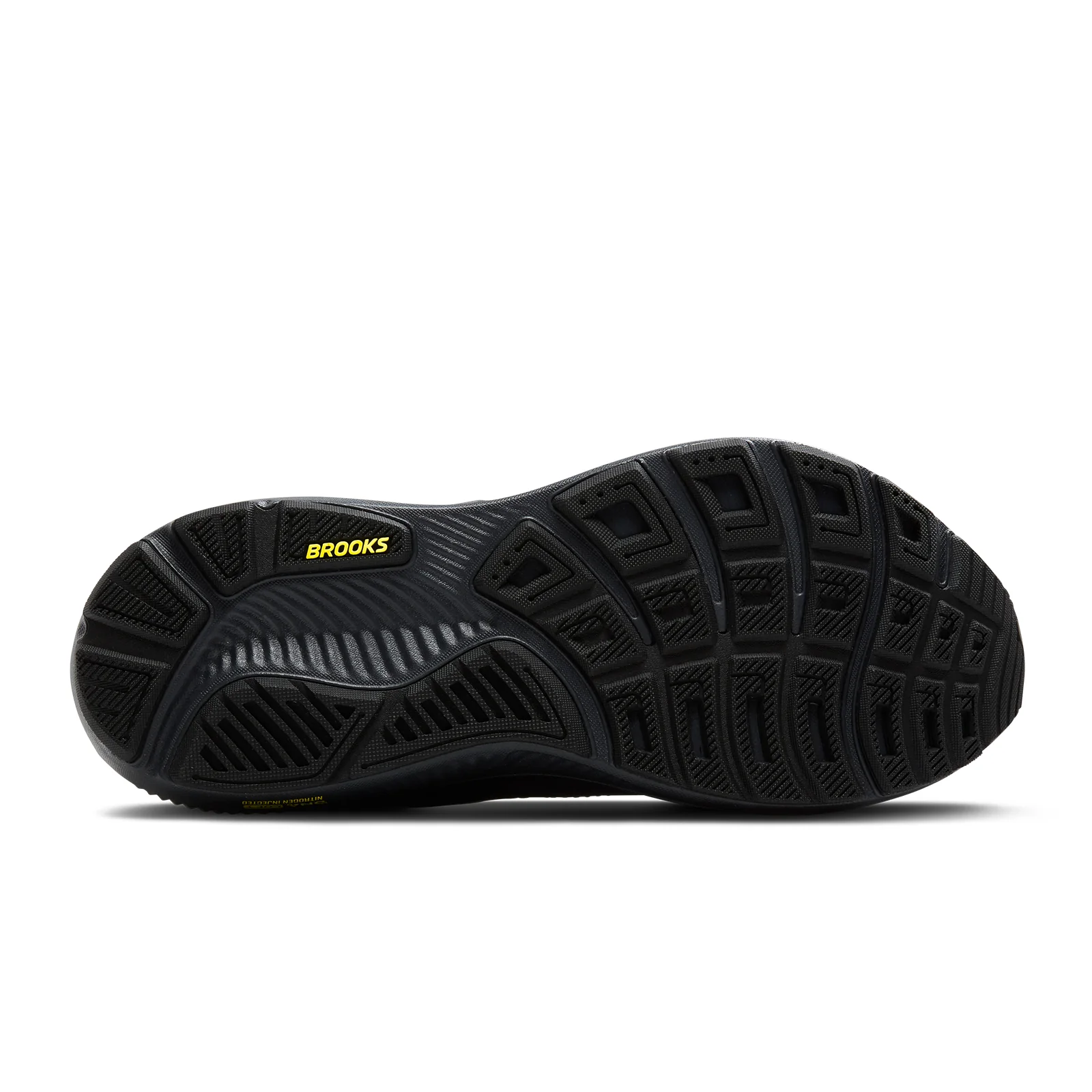 Brooks Ghost 17 Running Shoe (Men) - Ebony/Black/Yellow - Image 5