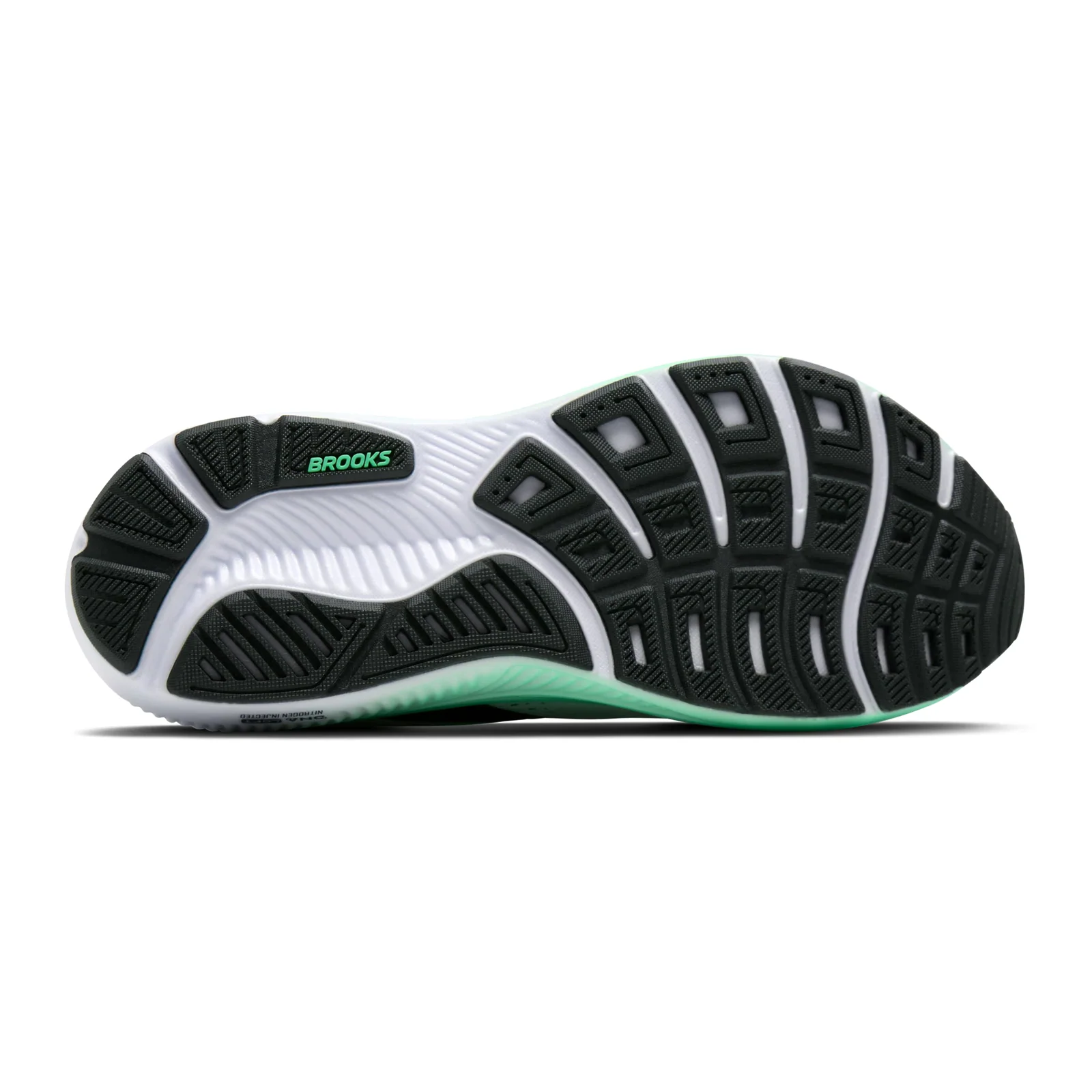Brooks Ghost 18 Running Shoe (Men) - White/Spring Bud/Spruce - Image 6