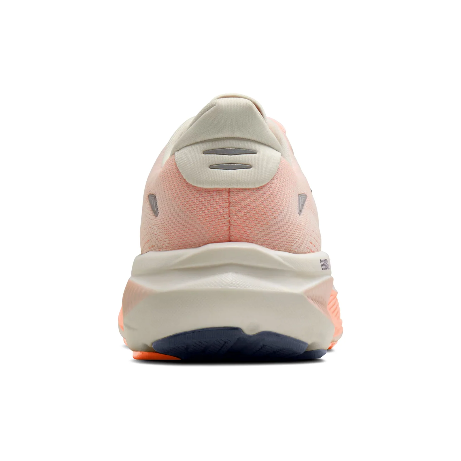 Brooks Ghost 18 Running Shoe (Women) - Star White/Cyber Peach/Grey - Image 4