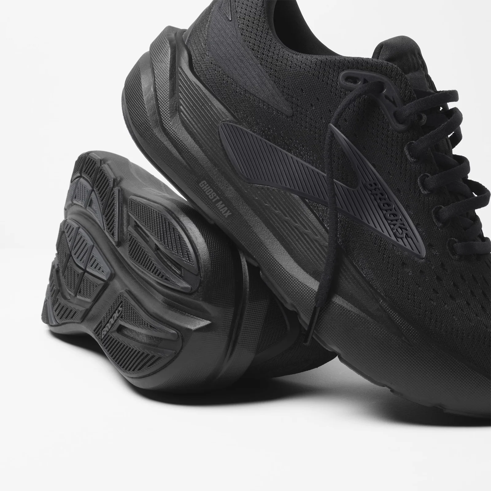 Brooks Ghost Max 3 Running Shoe (Men) - Black/Black/Ebony - Image 7