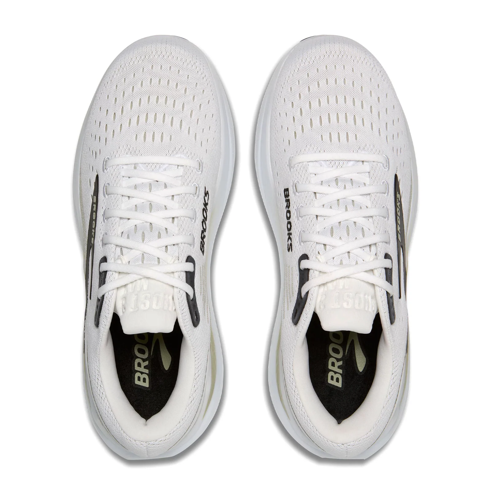 Brooks Ghost Max 3 Running Shoe (Men) - Bright White/Tea/Black - Image 5