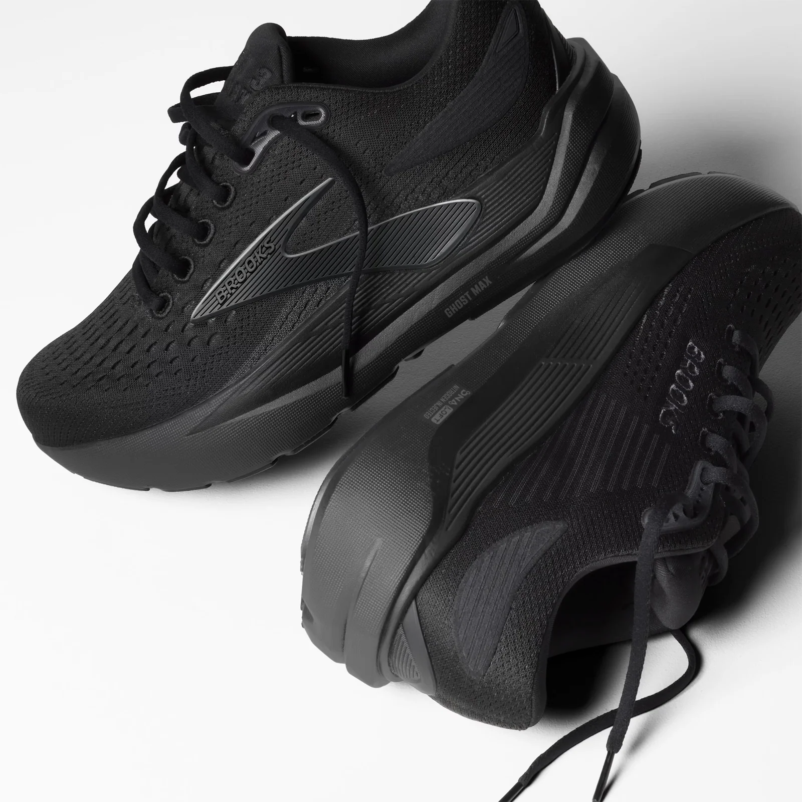 Brooks Ghost Max 3 Running Shoe (Women) - Black/Black/Ebony - Image 7