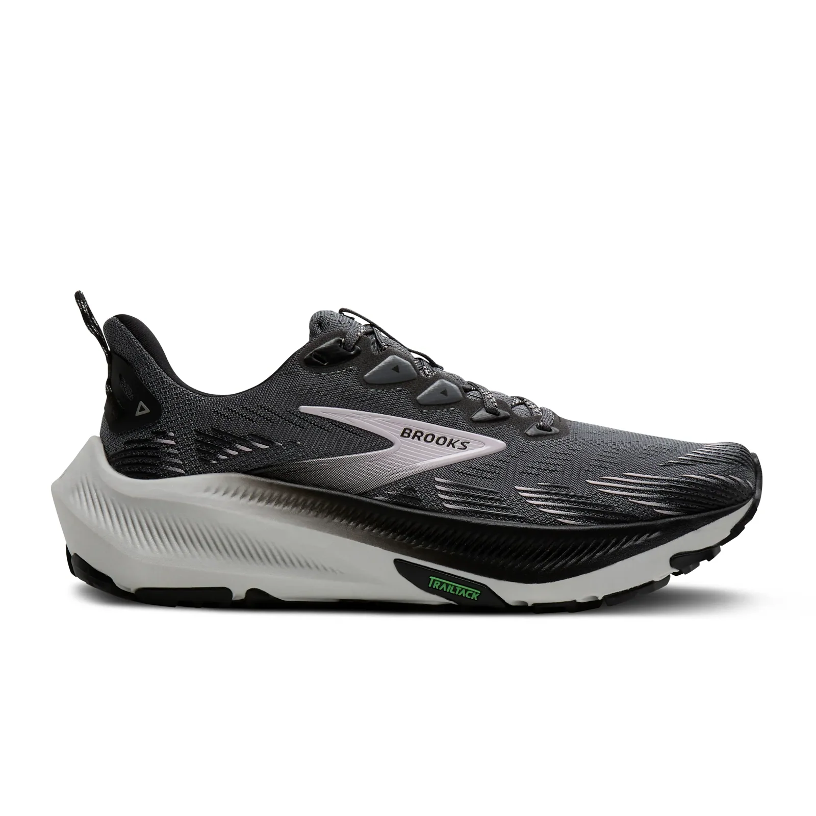 Brooks Ghost Trail Running Shoe (Women) - Poppy Seed/Black/Pink