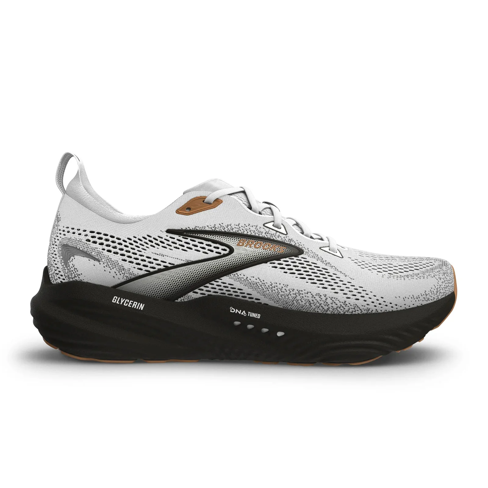Brooks Glycerin 22 Running Shoe (Men) - White/Grey/Black