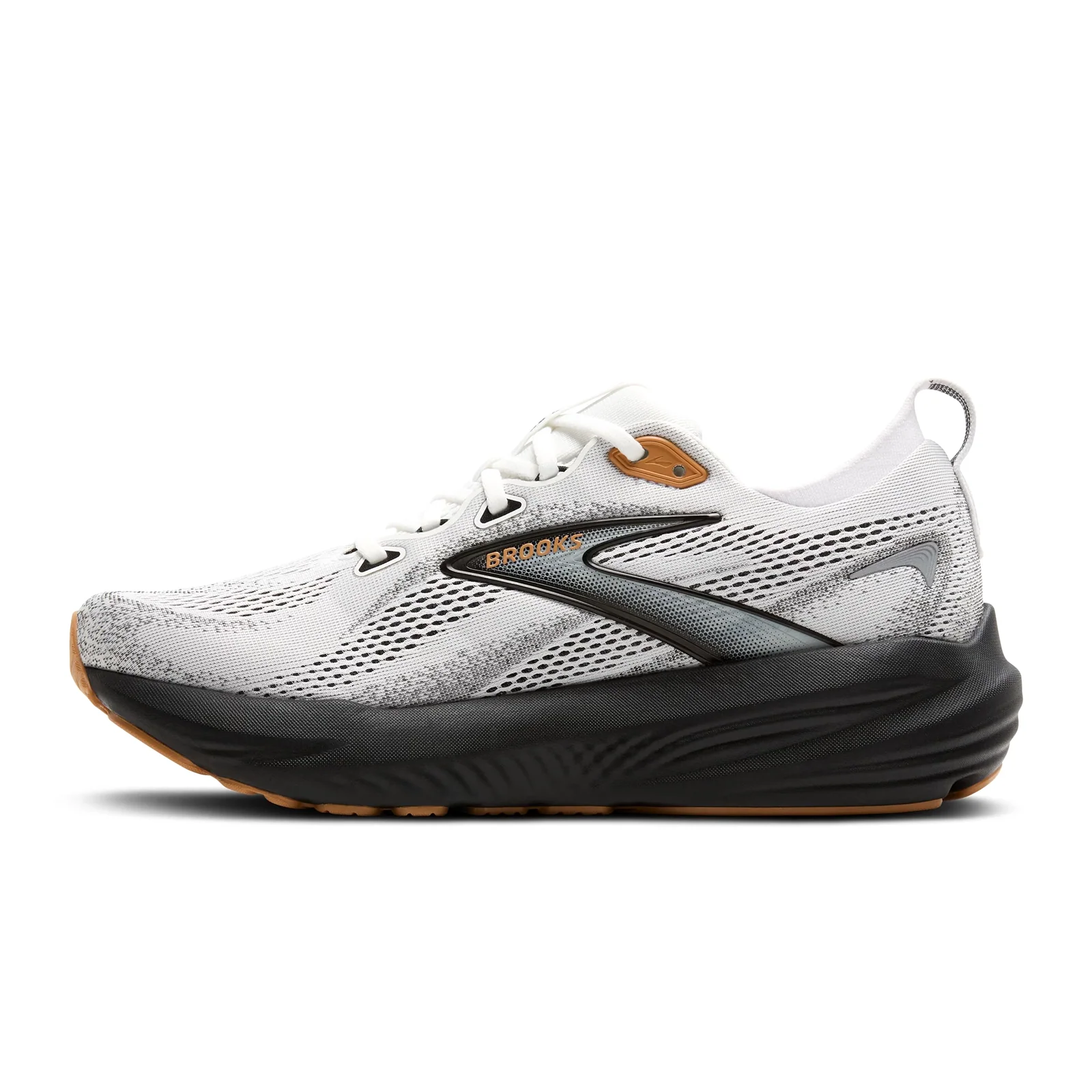 Brooks Glycerin 22 Running Shoe (Men) - White/Grey/Black - Image 2