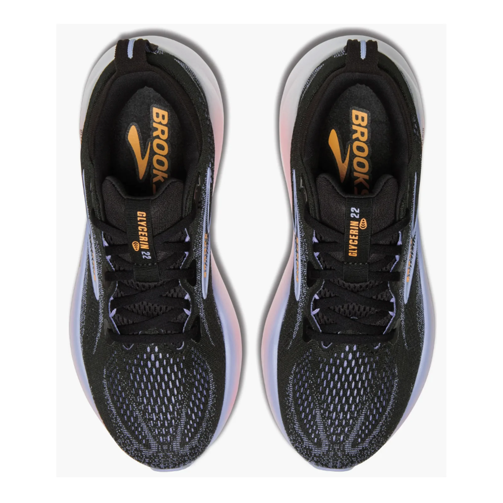 Brooks Glycerin 22 Running Shoe (Women) - Black/Blue Heron/Orange - Image 5