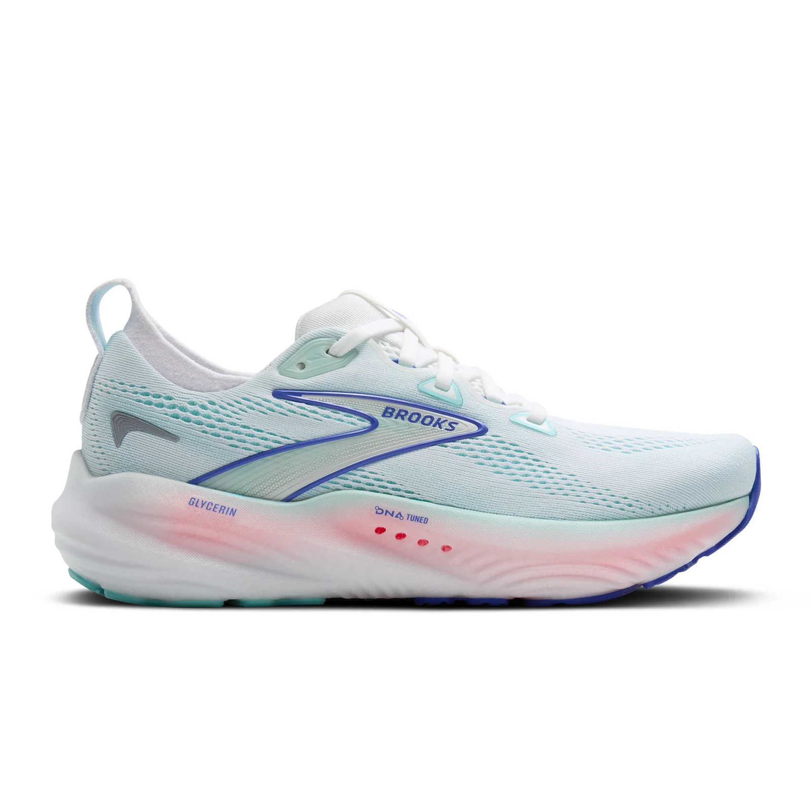 Brooks Glycerin 22 Running Shoe (Women) - White/Limpet Shell/Amparo Blue