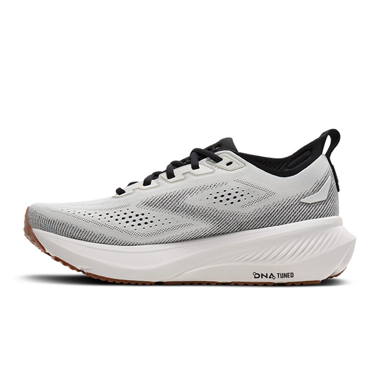 Brooks Glycerin 23 Running Shoe (Men) - White/Black/Biscuit - Image 2
