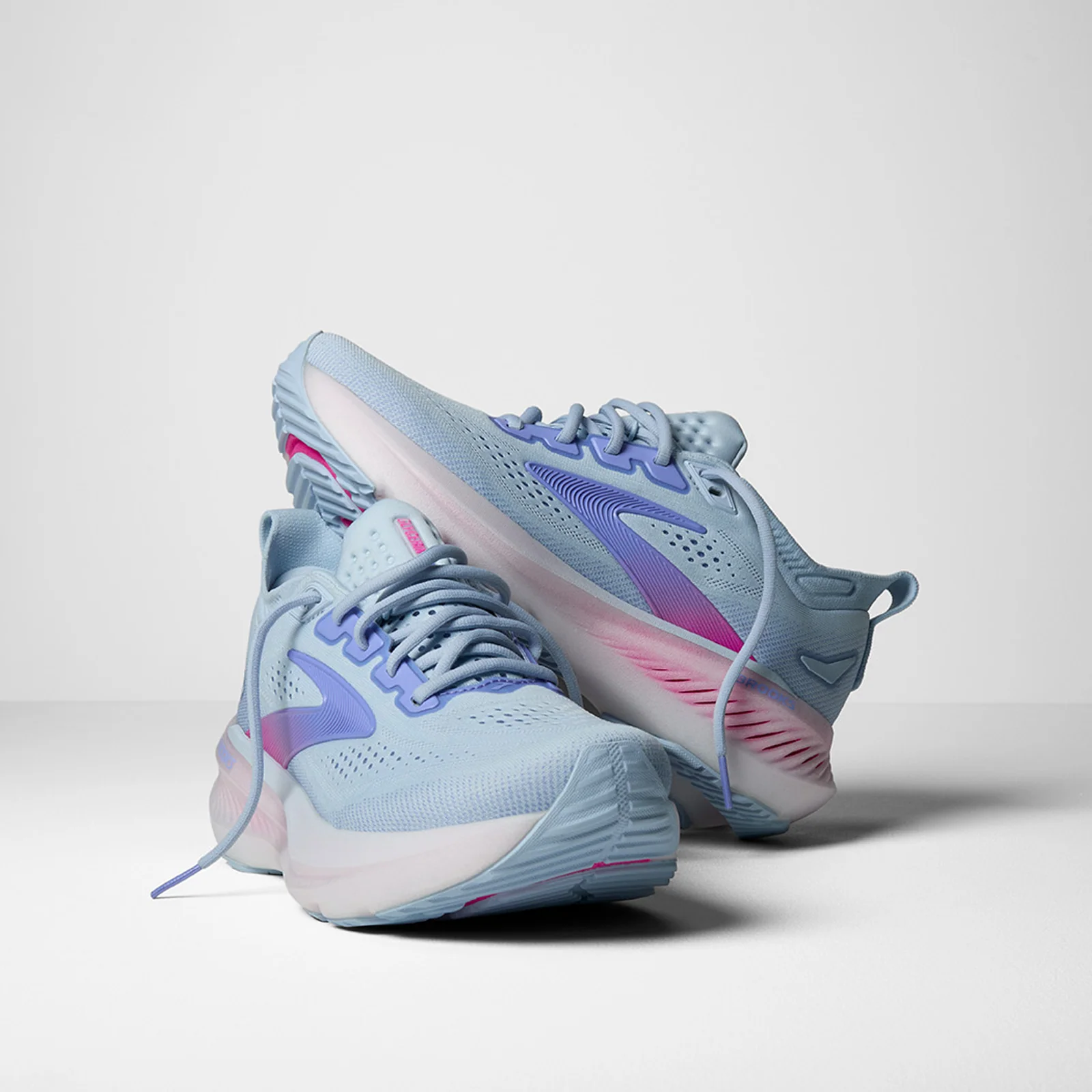 Brooks Glycerin 23 Running Shoe (Women) - Skyway/Blazing Bell/Pink - Image 7